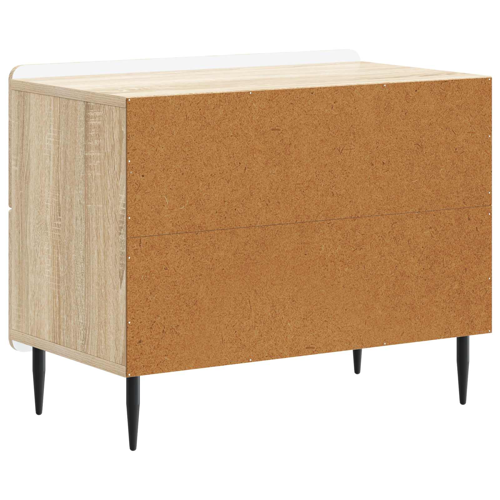 Nachtkastje Sonoma Eiken 62 x 34,5 x 49,5 cm Bewerkt hout is nu te koop bij PeponiXL, paradijselijk wonen!