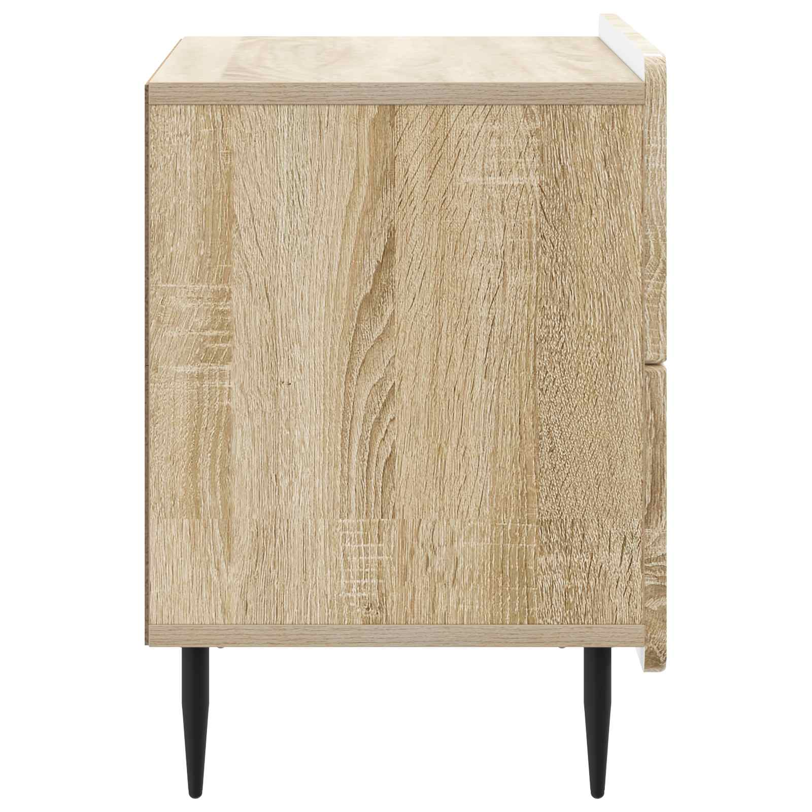 Nachtkastje Sonoma Eiken 62 x 34,5 x 49,5 cm Bewerkt hout is nu te koop bij PeponiXL, paradijselijk wonen!