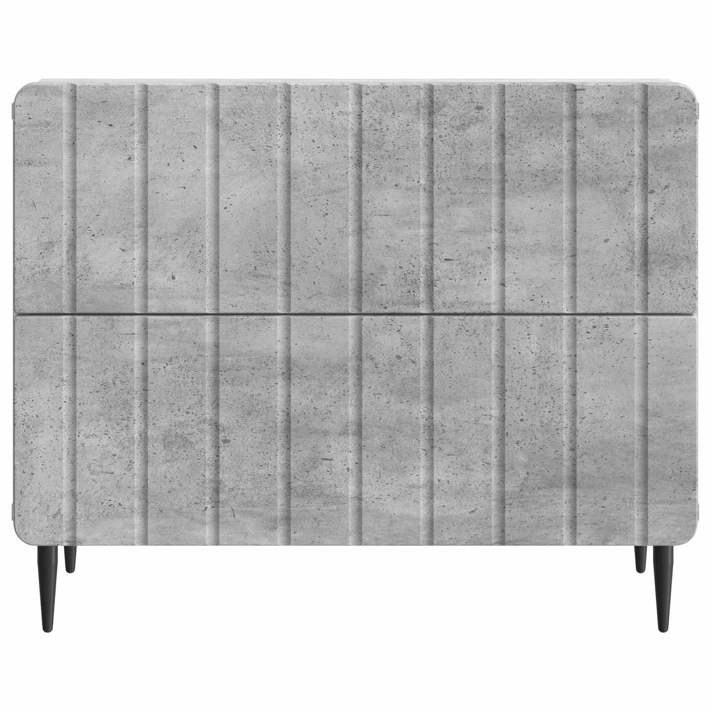 Nachtkastje Betongrijs 62 x 34,5 x 49,5 cm Bewerkt hout is nu te koop bij PeponiXL, paradijselijk wonen!
