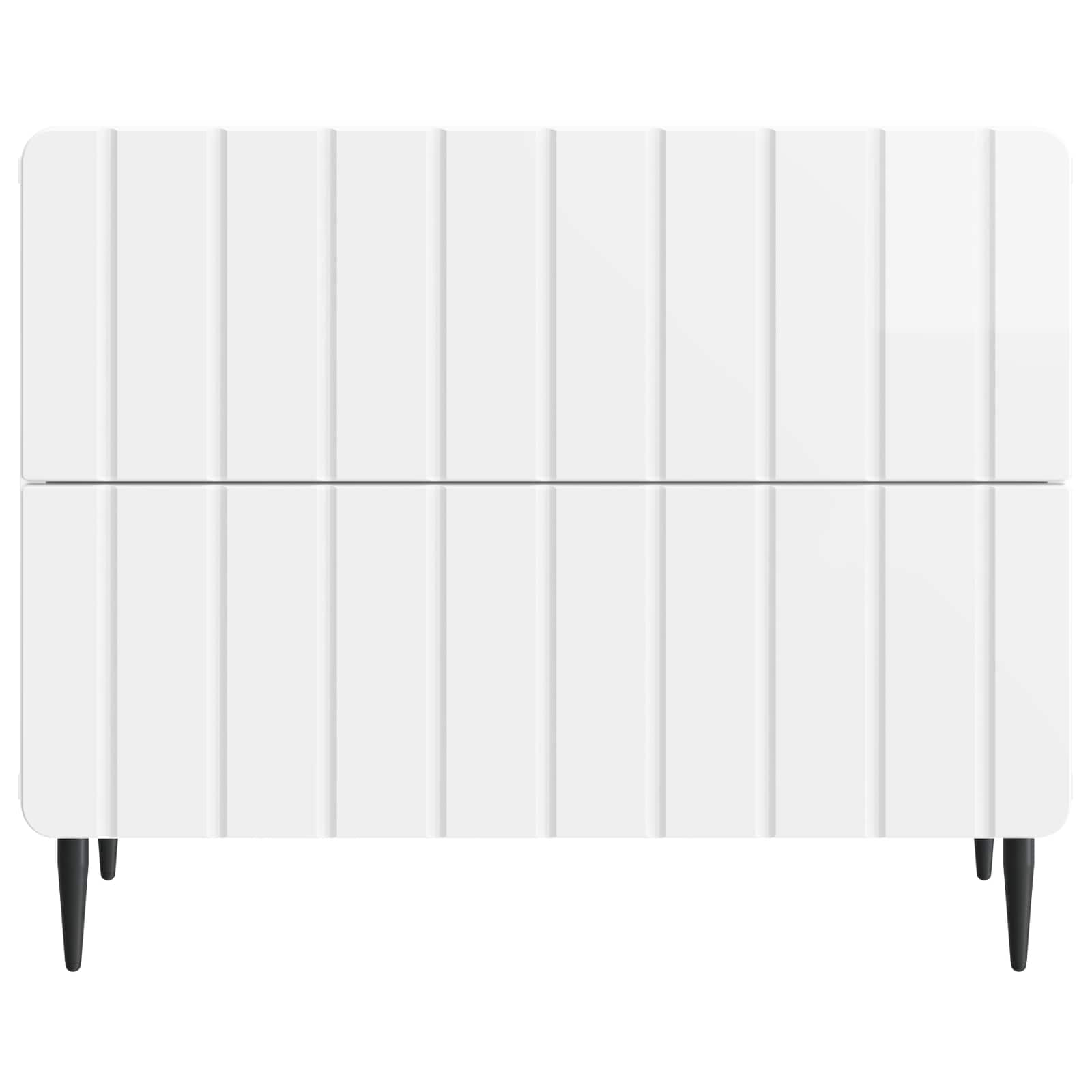 Nachtkastje Hoogglans Wit 62 x 34,5 x 49,5 cm Bewerkt hout is nu te koop bij PeponiXL, paradijselijk wonen!