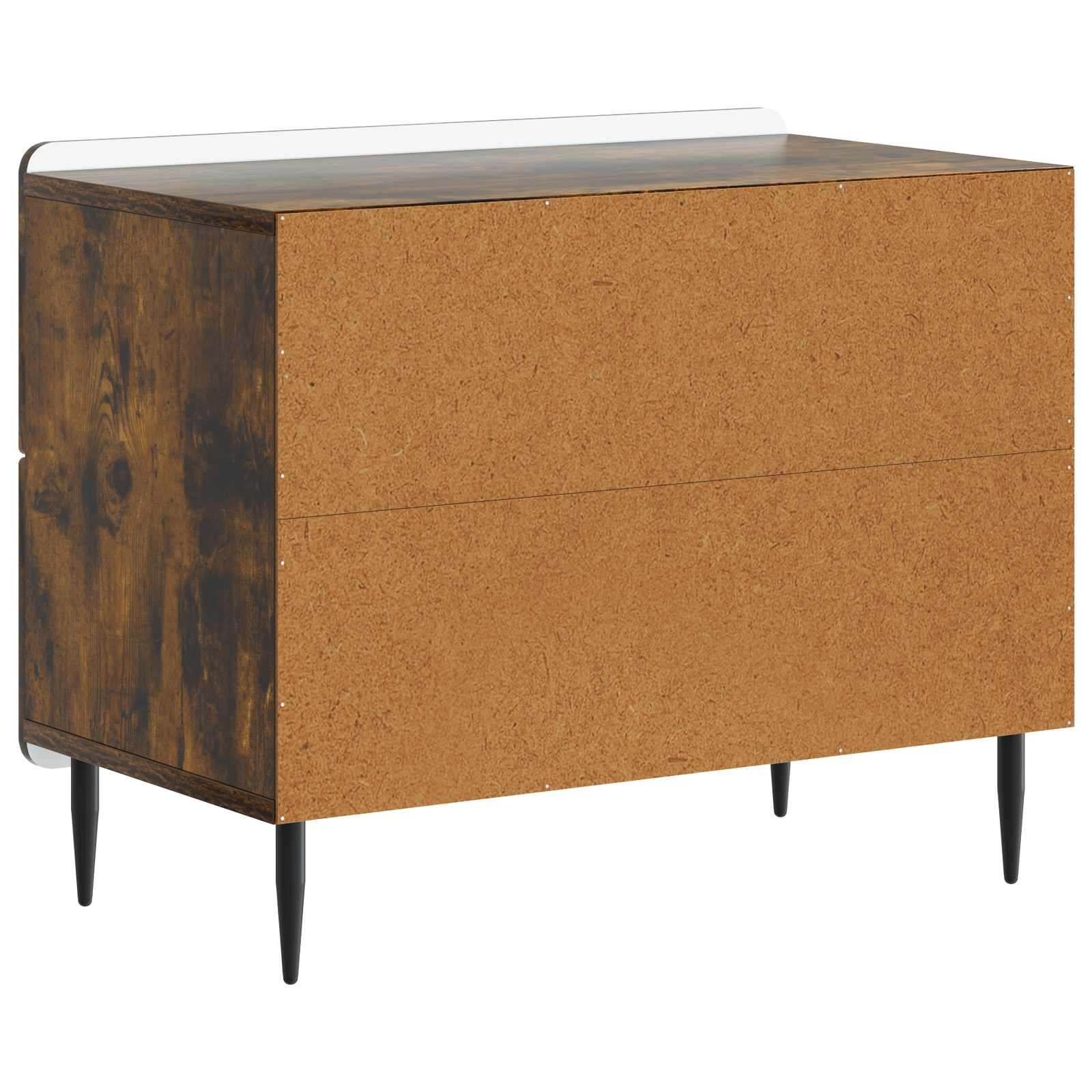 Nachtkastje Gerookt eiken 62 x 34,5 x 49,5 cm Bewerkt hout is nu te koop bij PeponiXL, paradijselijk wonen!
