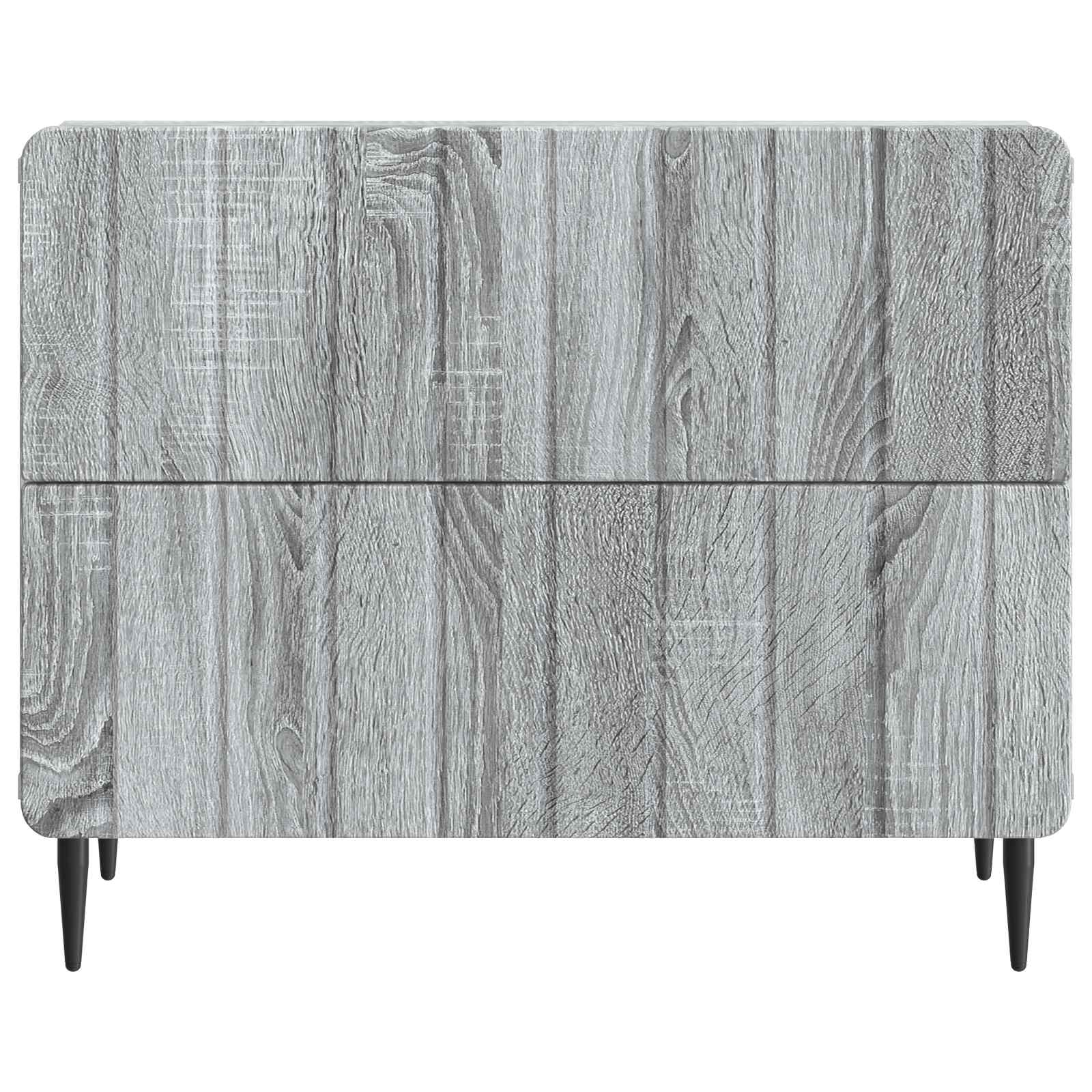 Nachtkastje Grijs sonoma 62 x 34,5 x 49,5 cm Bewerkt hout is nu te koop bij PeponiXL, paradijselijk wonen!
