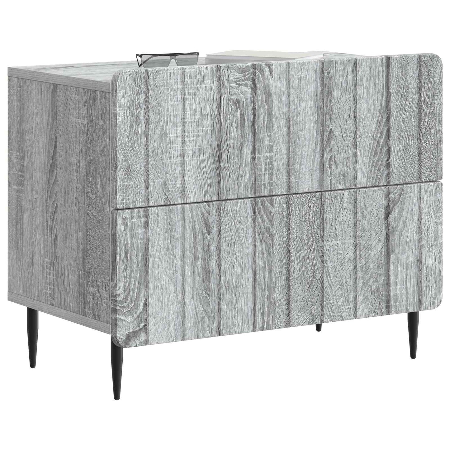 Nachtkastje Grijs sonoma 62 x 34,5 x 49,5 cm Bewerkt hout is nu te koop bij PeponiXL, paradijselijk wonen!