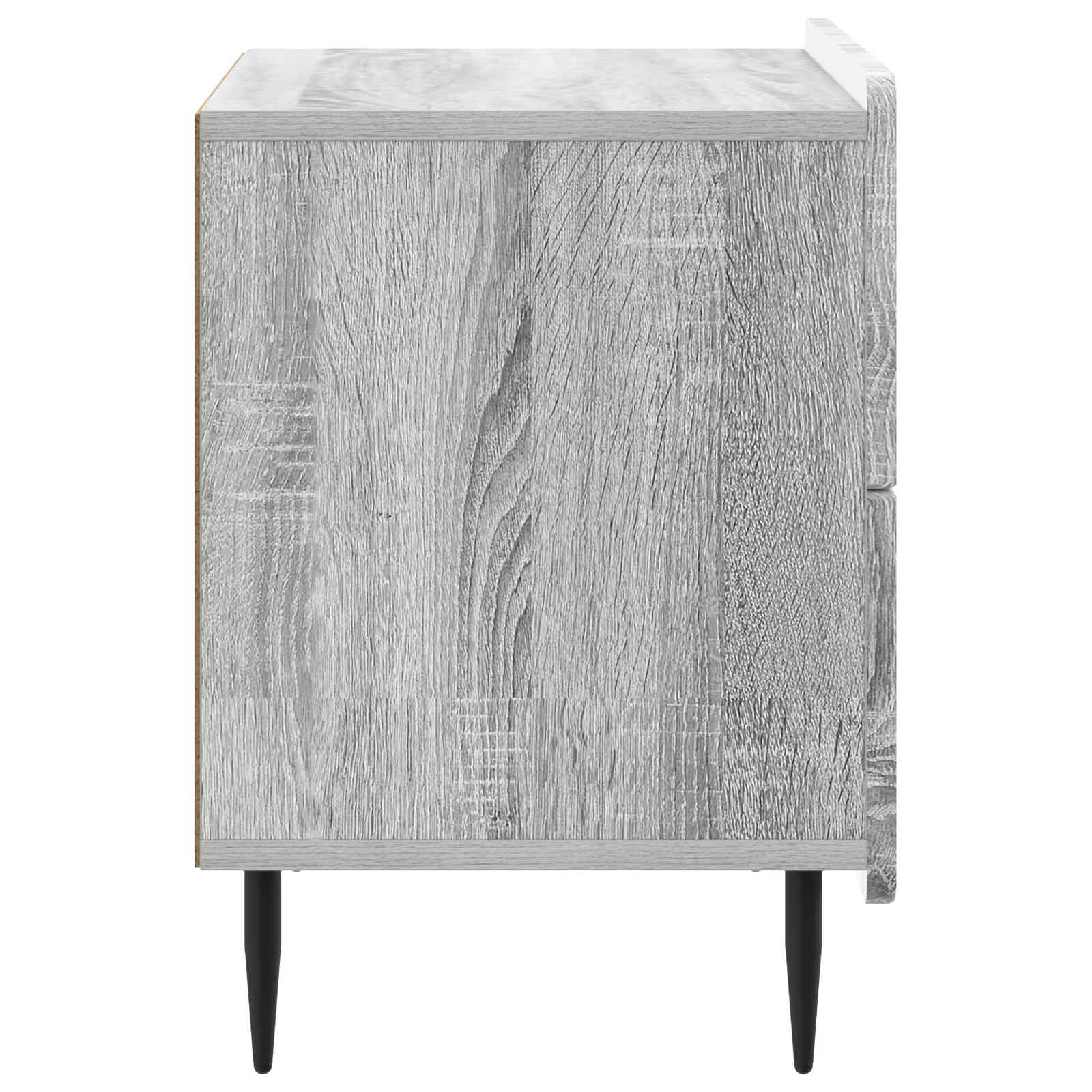 Nachtkastje Grijs sonoma 62 x 34,5 x 49,5 cm Bewerkt hout is nu te koop bij PeponiXL, paradijselijk wonen!