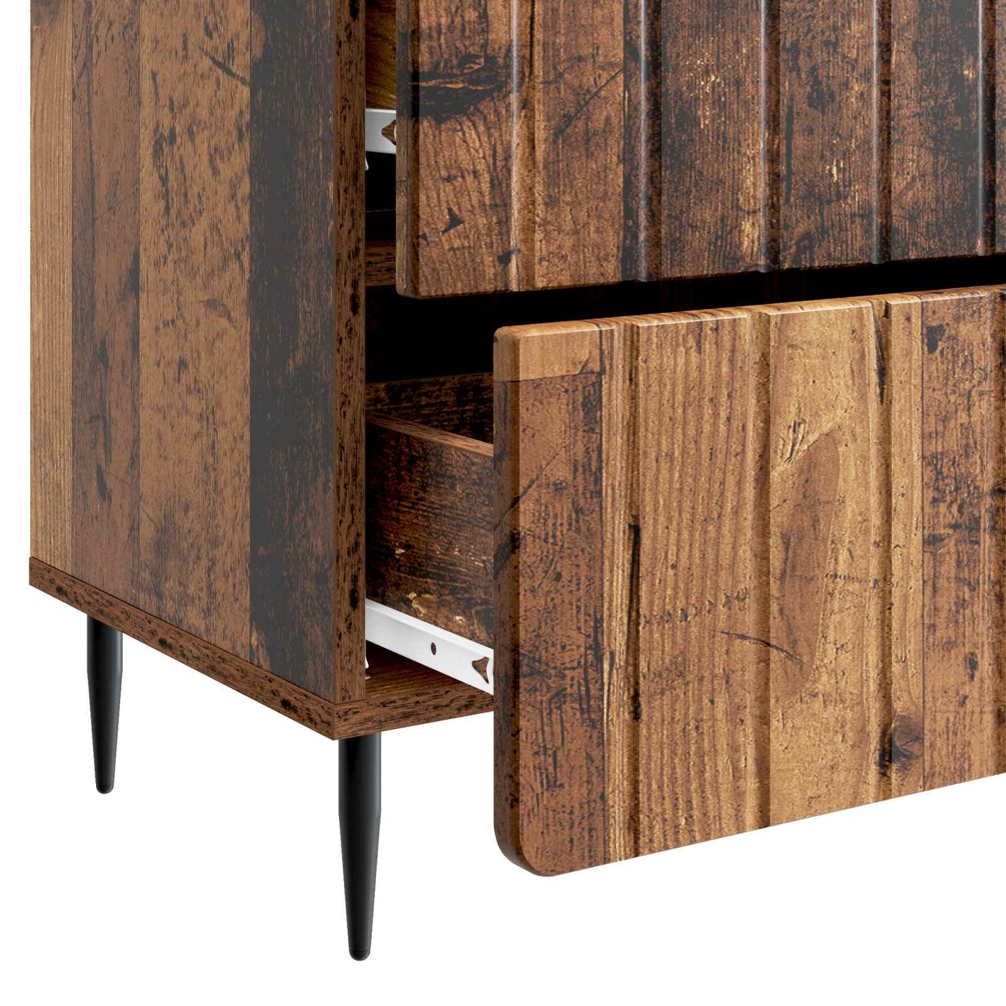 Nachtkastje met lade Oud hout 62 x 34,5 x 49,5 cm Bewerkt hout is nu te koop bij PeponiXL, paradijselijk wonen!