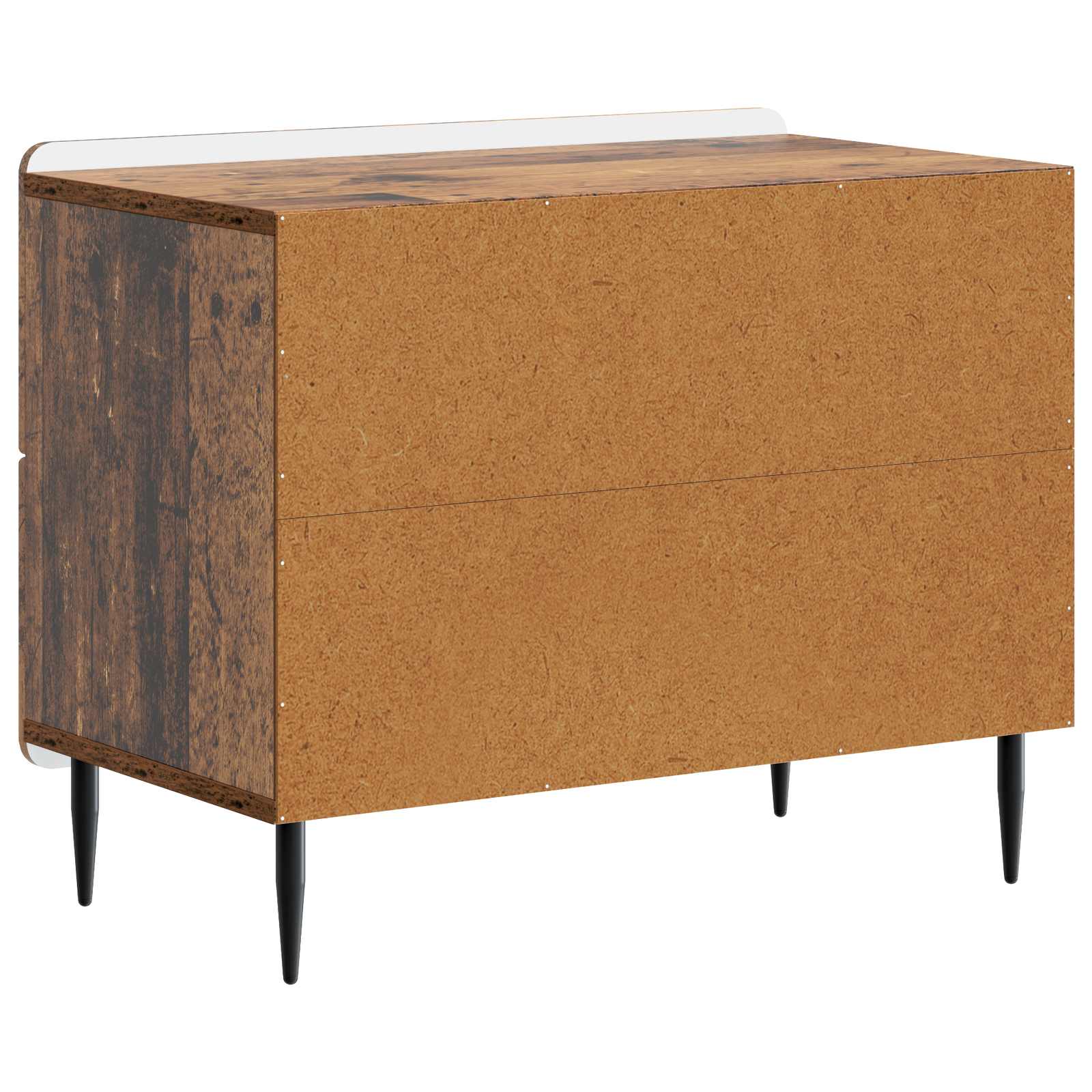 Nachtkastje met lade Oud hout 62 x 34,5 x 49,5 cm Bewerkt hout is nu te koop bij PeponiXL, paradijselijk wonen!