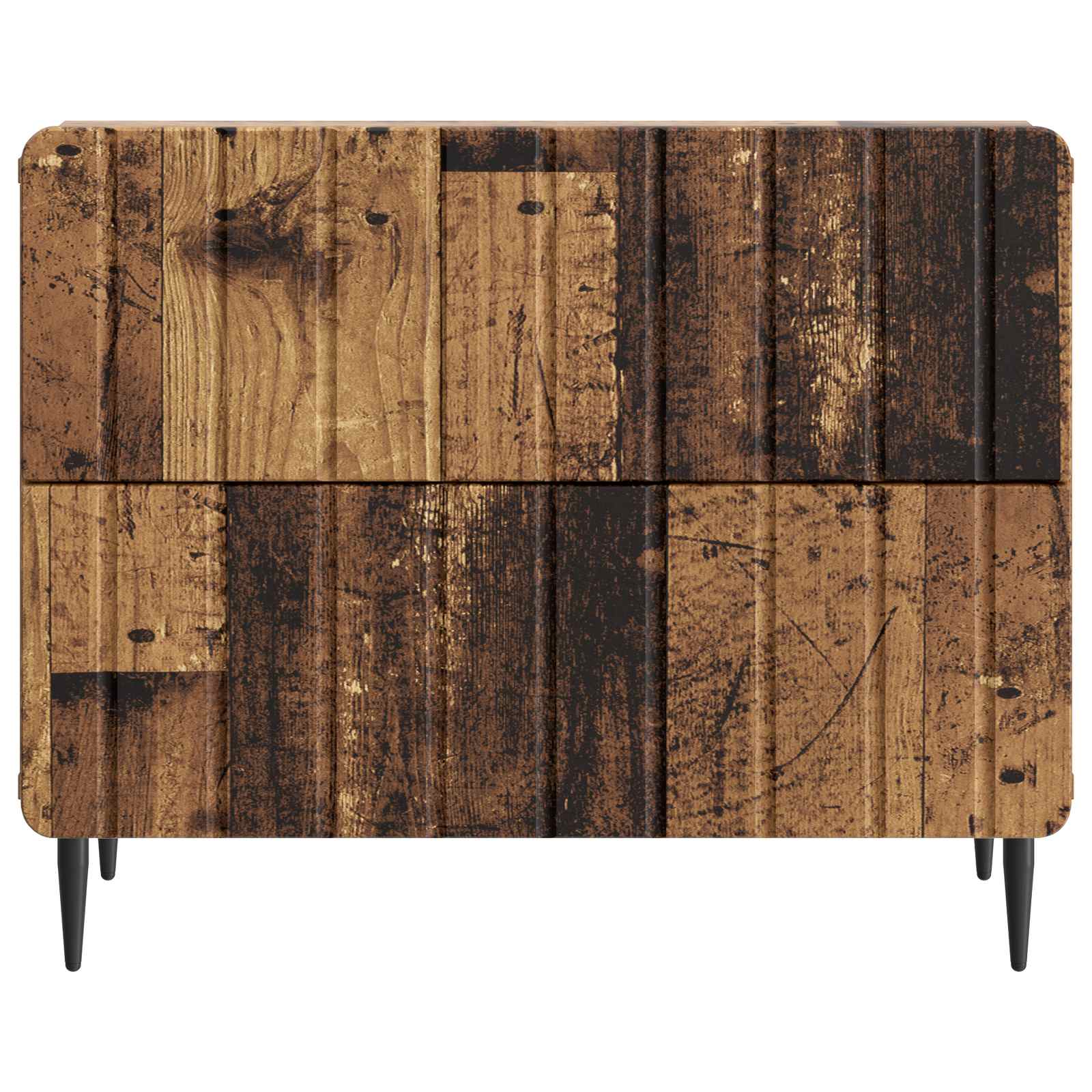 Nachtkastje met lade Oud hout 62 x 34,5 x 49,5 cm Bewerkt hout is nu te koop bij PeponiXL, paradijselijk wonen!