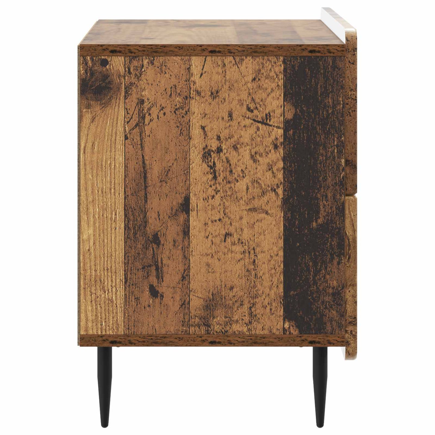 Nachtkastje met lade Oud hout 62 x 34,5 x 49,5 cm Bewerkt hout is nu te koop bij PeponiXL, paradijselijk wonen!