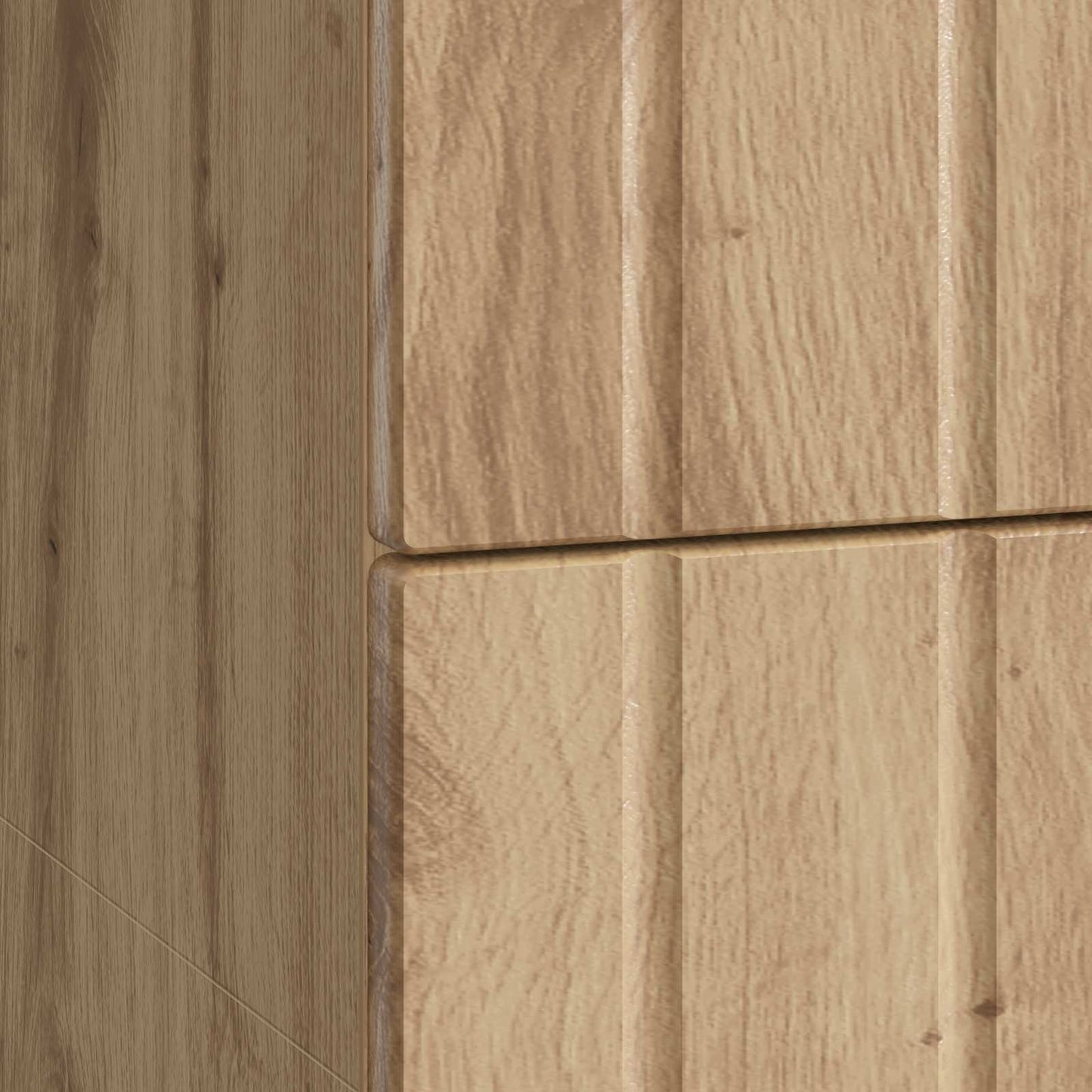 Nachtkastje Artisanaal eiken 62 x 34,5 x 49,5 cm Bewerkt hout is nu te koop bij PeponiXL, paradijselijk wonen!