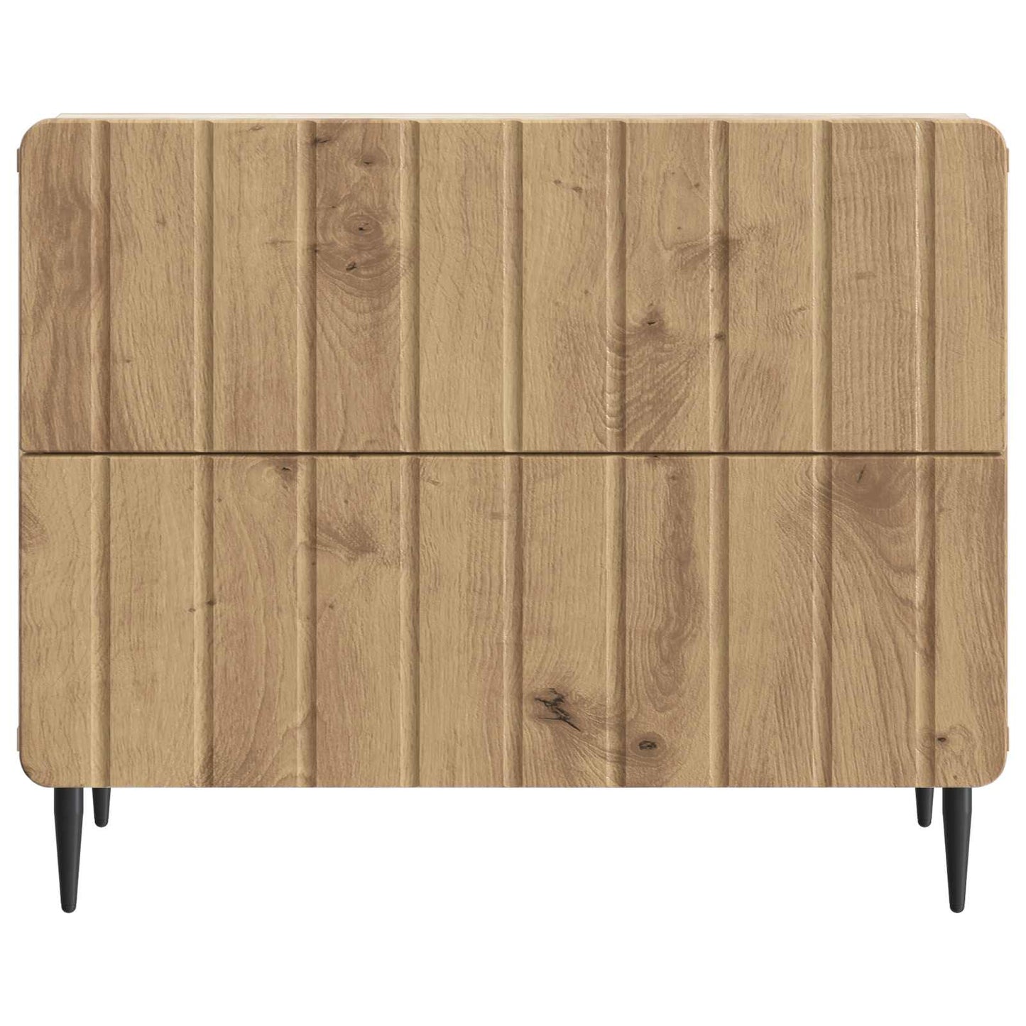 Nachtkastje Artisanaal eiken 62 x 34,5 x 49,5 cm Bewerkt hout is nu te koop bij PeponiXL, paradijselijk wonen!