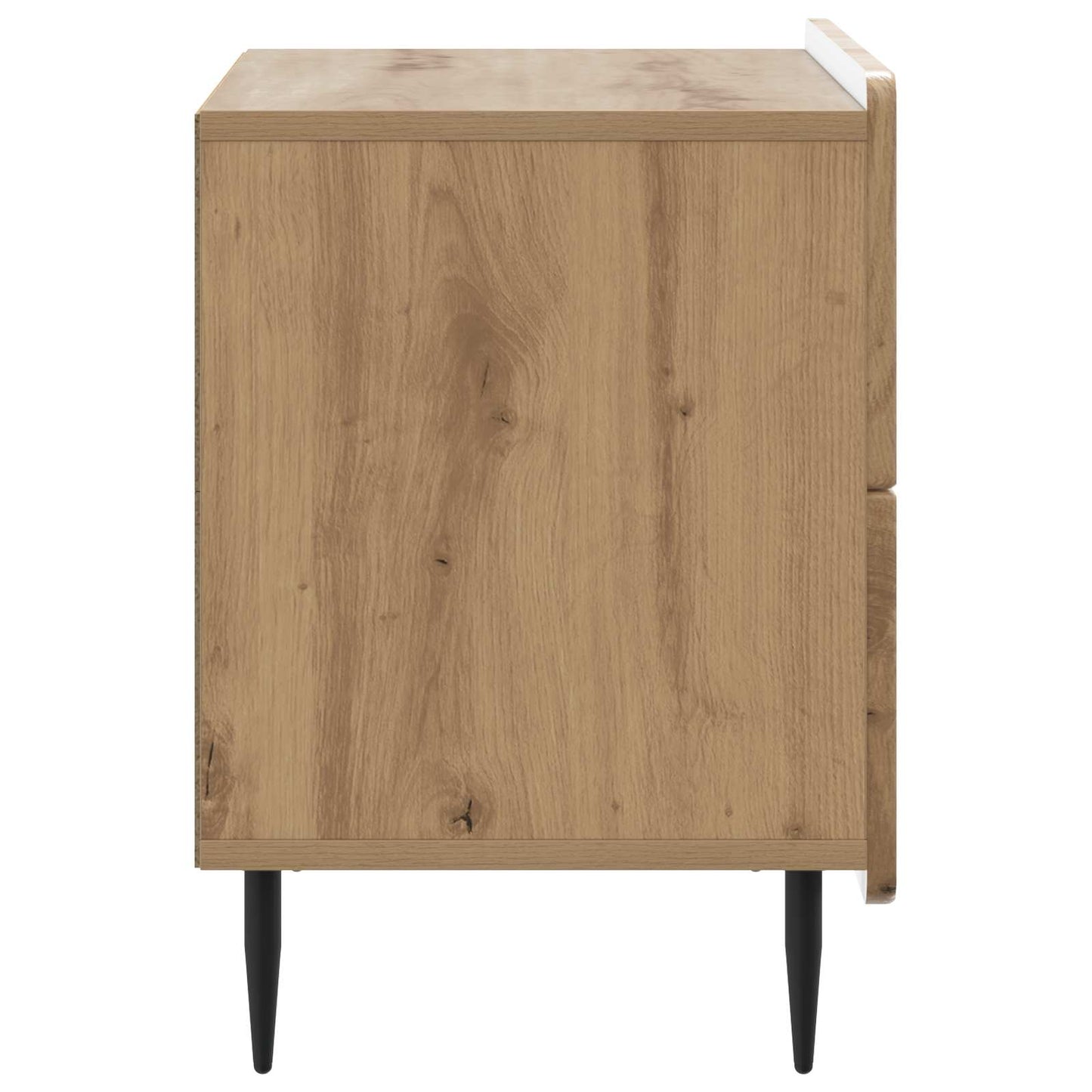Nachtkastje Artisanaal eiken 62 x 34,5 x 49,5 cm Bewerkt hout is nu te koop bij PeponiXL, paradijselijk wonen!
