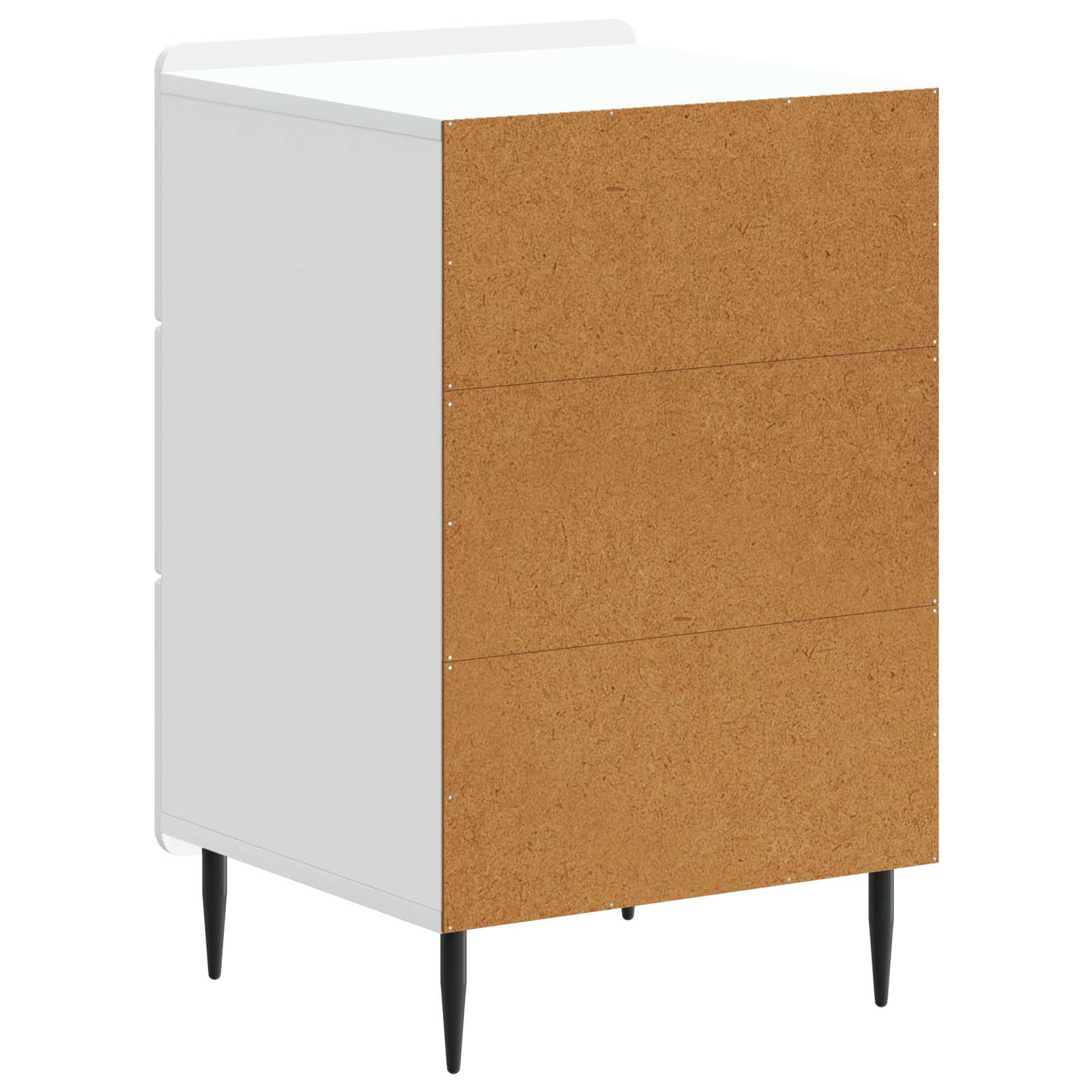 Nachtkastje met lade Wit 43x 41 x 68 cm Bewerkt hout is nu te koop bij PeponiXL, paradijselijk wonen!