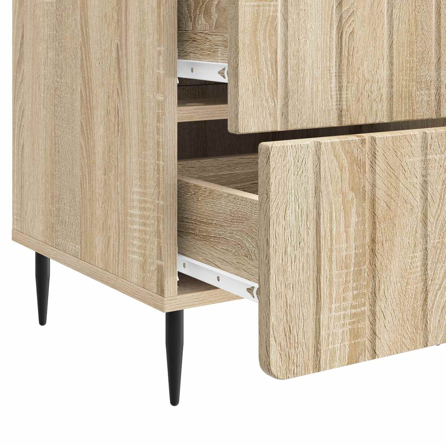 Nachtkastje met lade Sonoma Eiken 43x 41 x 68 cm Bewerkt hout is nu te koop bij PeponiXL, paradijselijk wonen!