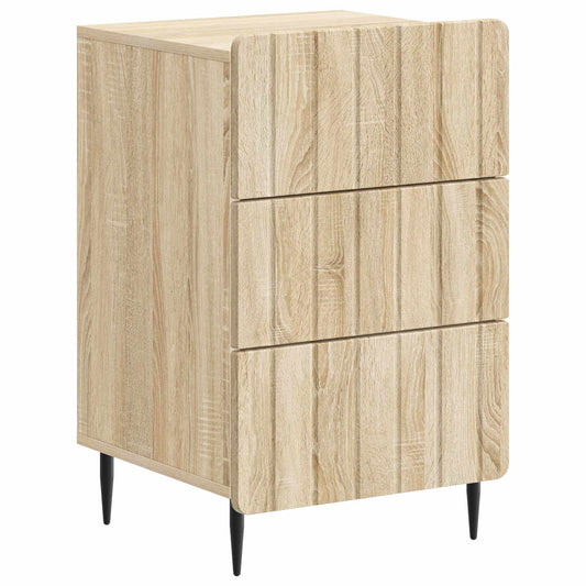 Nachtkastje met lade Sonoma Eiken 43x 41 x 68 cm Bewerkt hout is nu te koop bij PeponiXL, paradijselijk wonen!