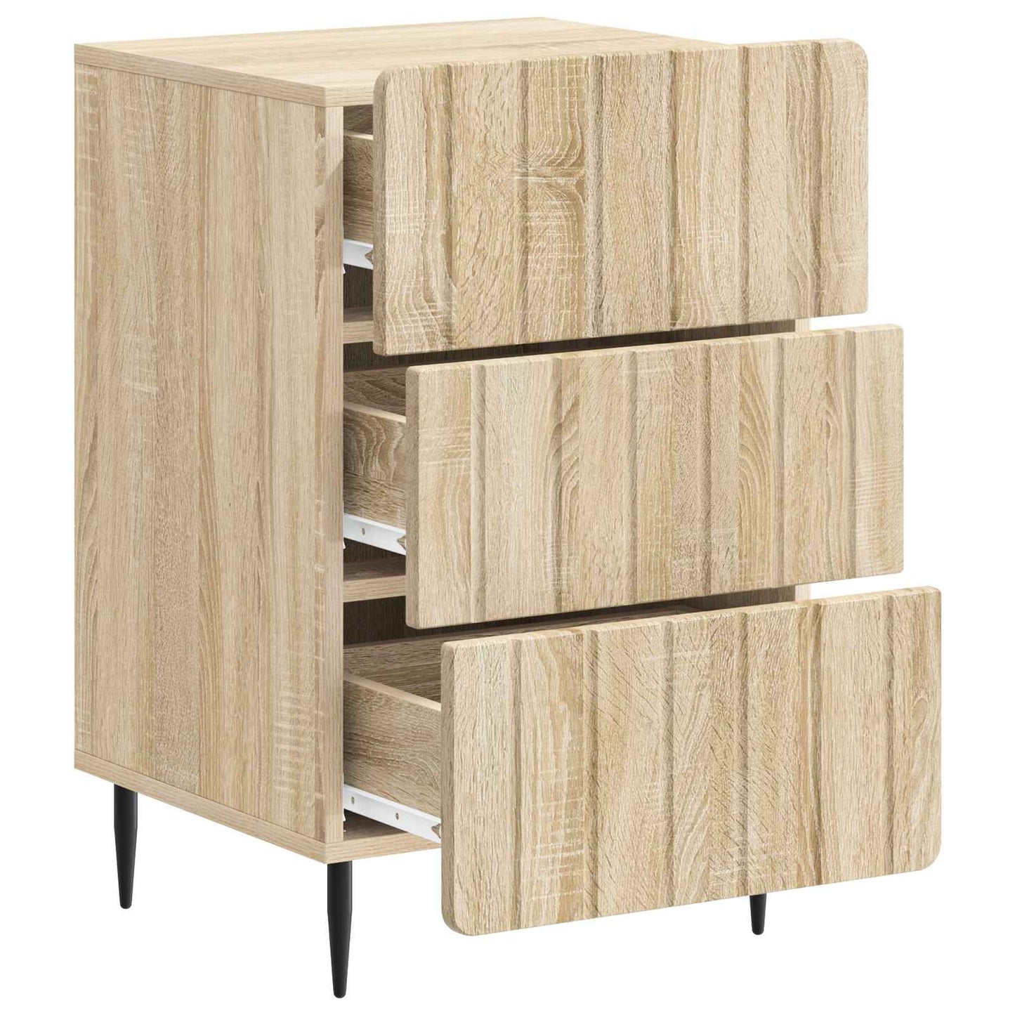 Nachtkastje met lade Sonoma Eiken 43x 41 x 68 cm Bewerkt hout is nu te koop bij PeponiXL, paradijselijk wonen!