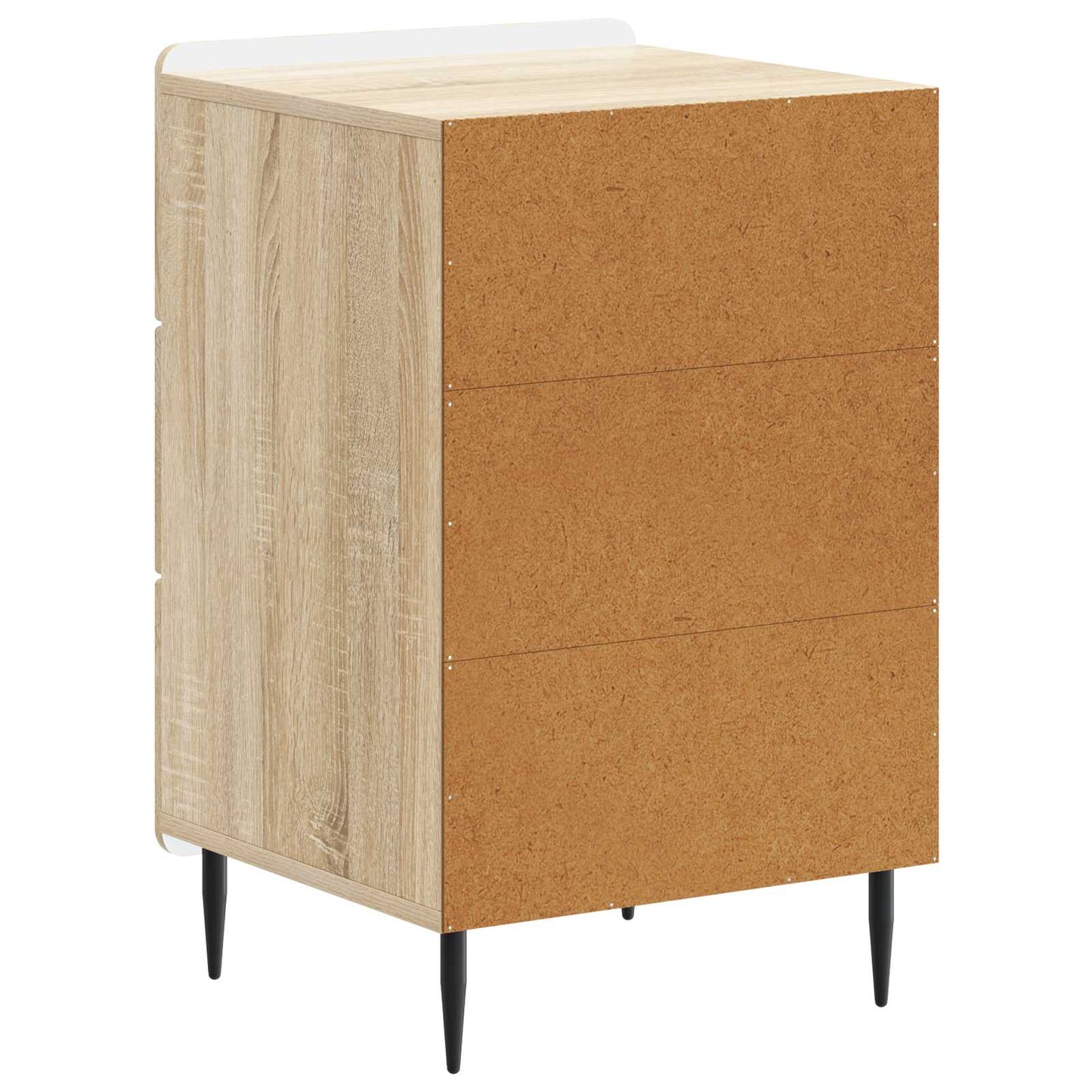 Nachtkastje met lade Sonoma Eiken 43x 41 x 68 cm Bewerkt hout is nu te koop bij PeponiXL, paradijselijk wonen!