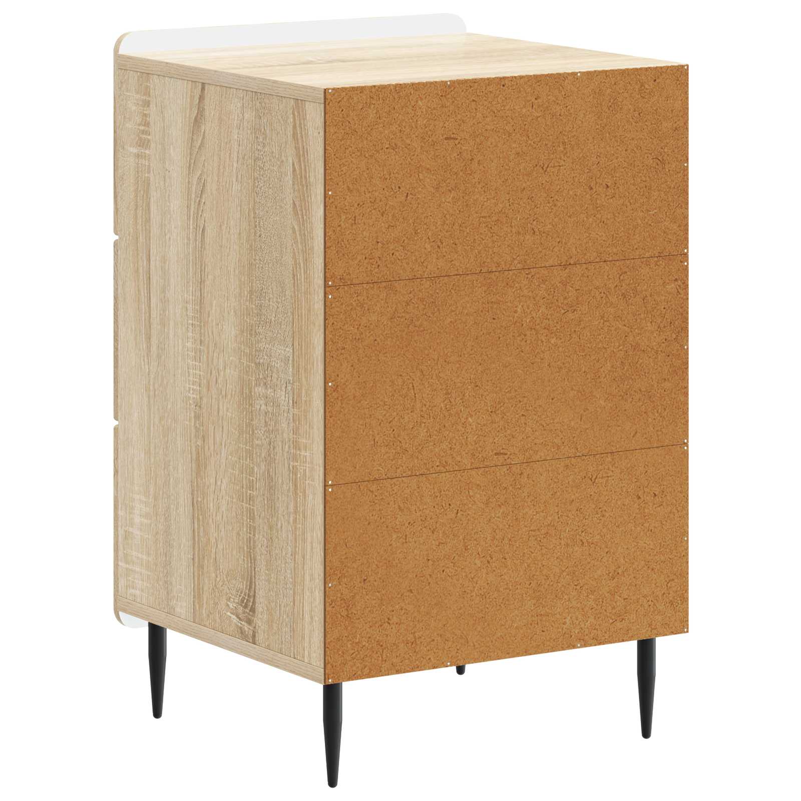 Nachtkastje met lade Sonoma Eiken 43x 41 x 68 cm Bewerkt hout is nu te koop bij PeponiXL, paradijselijk wonen!