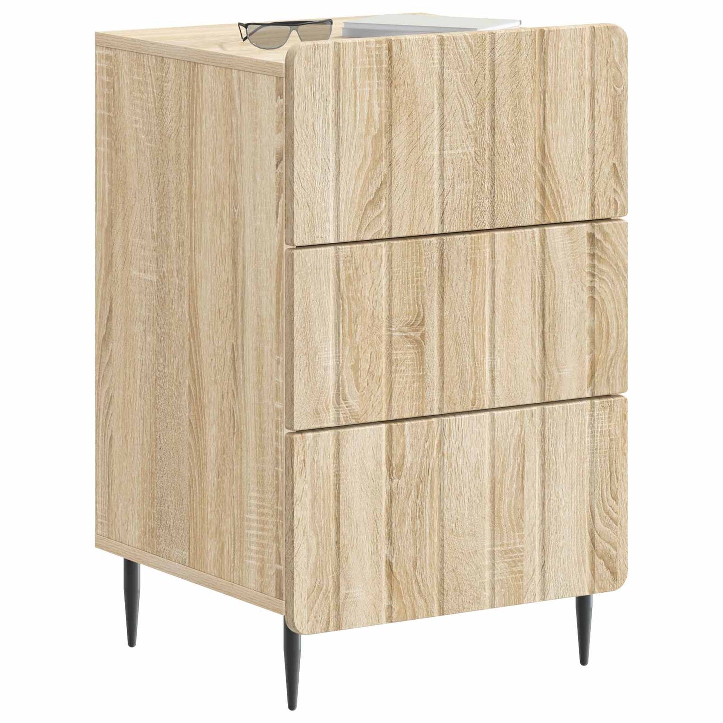 Nachtkastje met lade Sonoma Eiken 43x 41 x 68 cm Bewerkt hout is nu te koop bij PeponiXL, paradijselijk wonen!