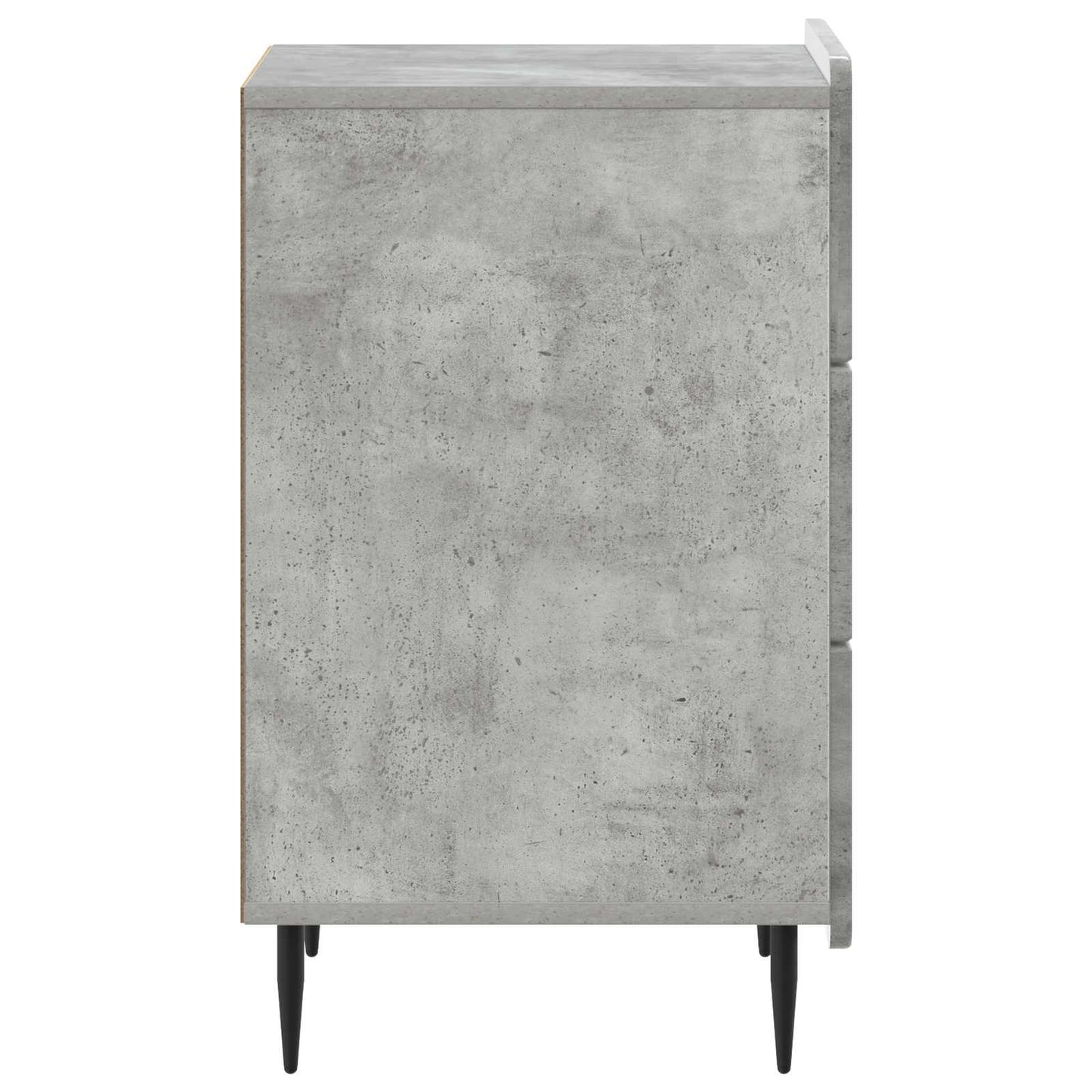 Nachtkastje met lade Betongrijs 43x 41 x 68 cm Bewerkt hout is nu te koop bij PeponiXL, paradijselijk wonen!
