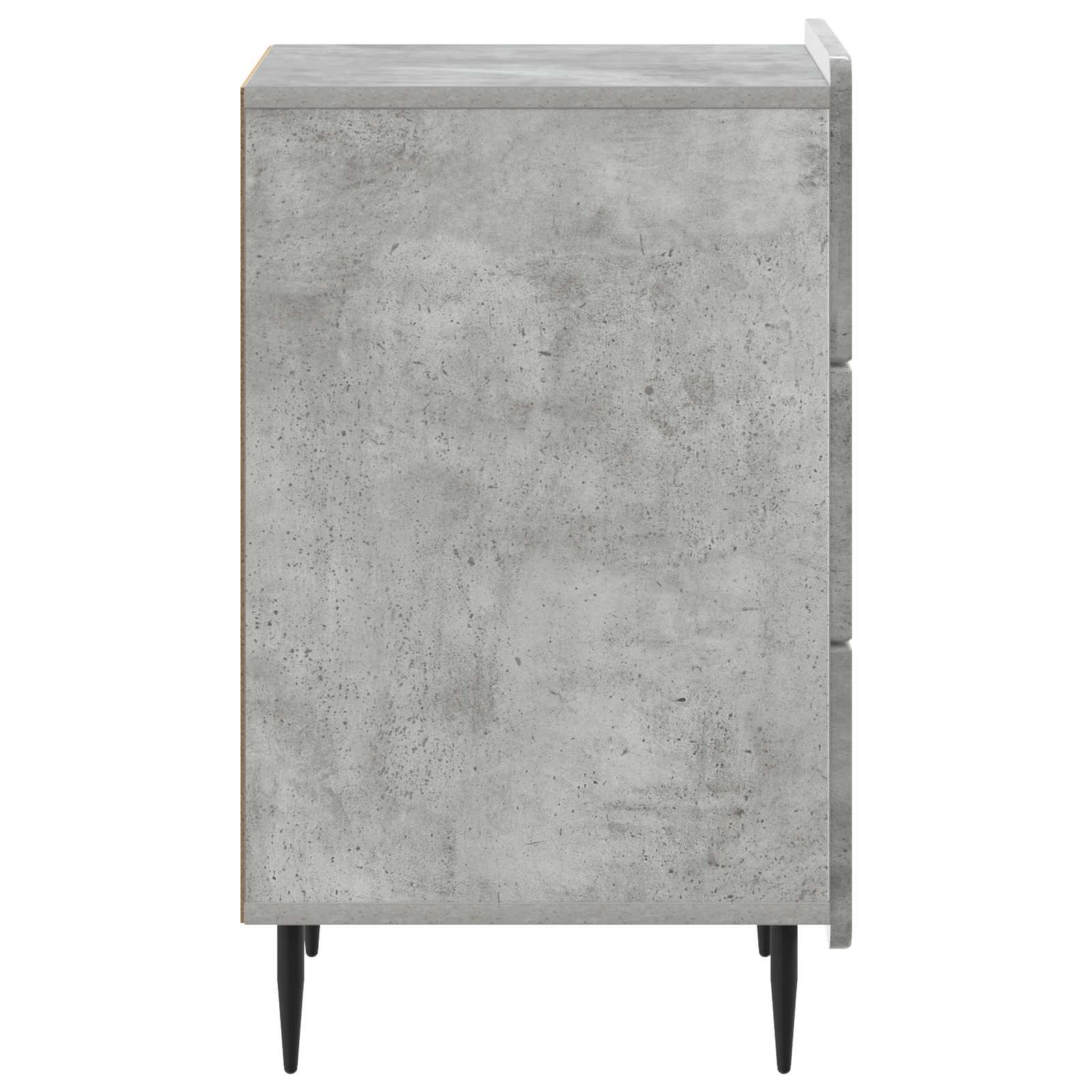 Nachtkastje met lade Betongrijs 43x 41 x 68 cm Bewerkt hout is nu te koop bij PeponiXL, paradijselijk wonen!
