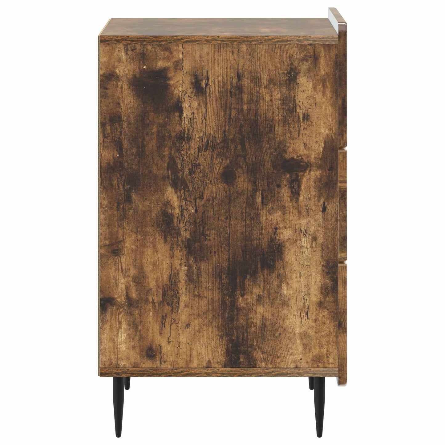 Nachtkastje met lade Gerookt eiken 43x 41 x 68 cm Bewerkt hout is nu te koop bij PeponiXL, paradijselijk wonen!