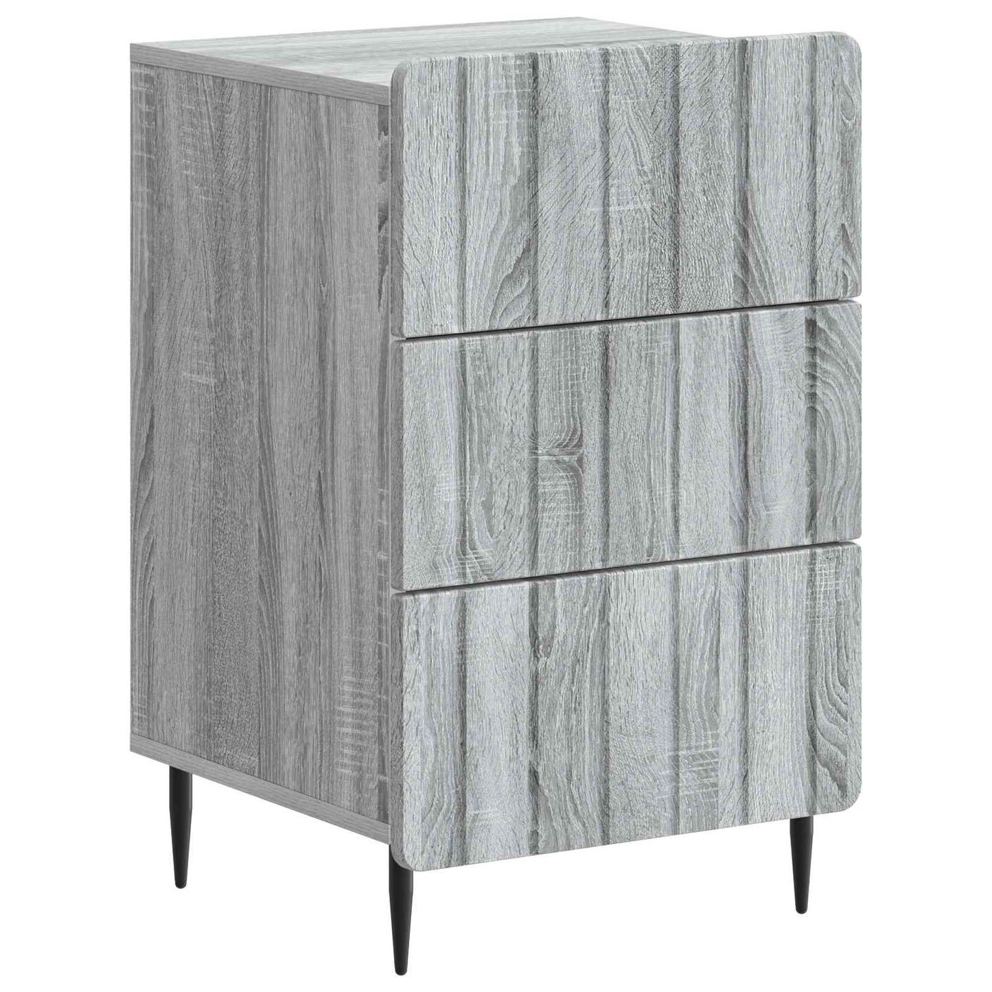 Nachtkastje met lade Grijs sonoma 43x 41 x 68 cm Bewerkt hout is nu te koop bij PeponiXL, paradijselijk wonen!