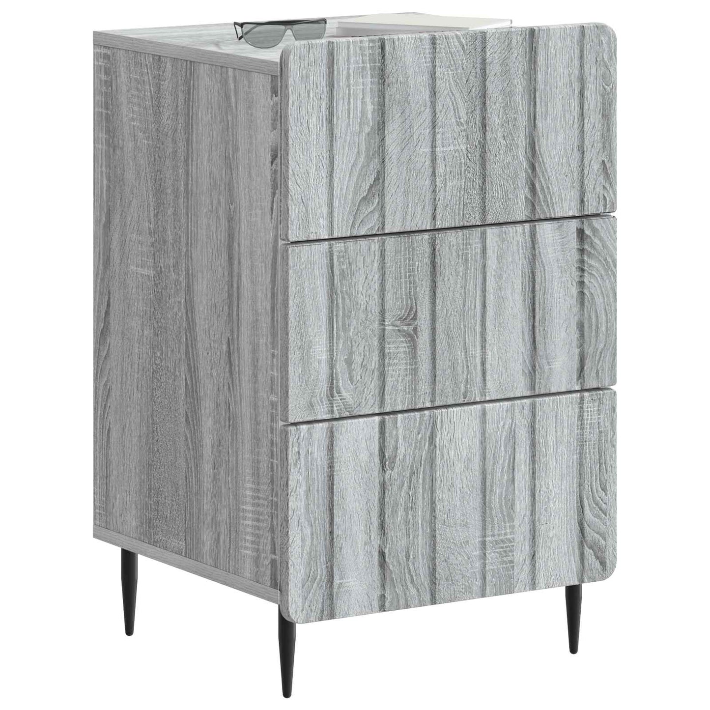 Nachtkastje met lade Grijs sonoma 43x 41 x 68 cm Bewerkt hout is nu te koop bij PeponiXL, paradijselijk wonen!