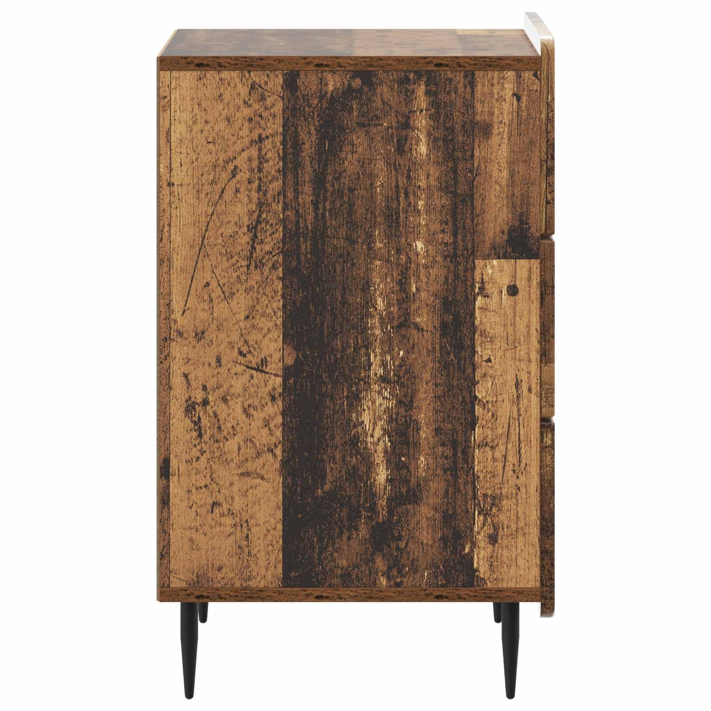 Nachtkastje met lade Oud hout 43x 41 x 68 cm Bewerkt hout is nu te koop bij PeponiXL, paradijselijk wonen!