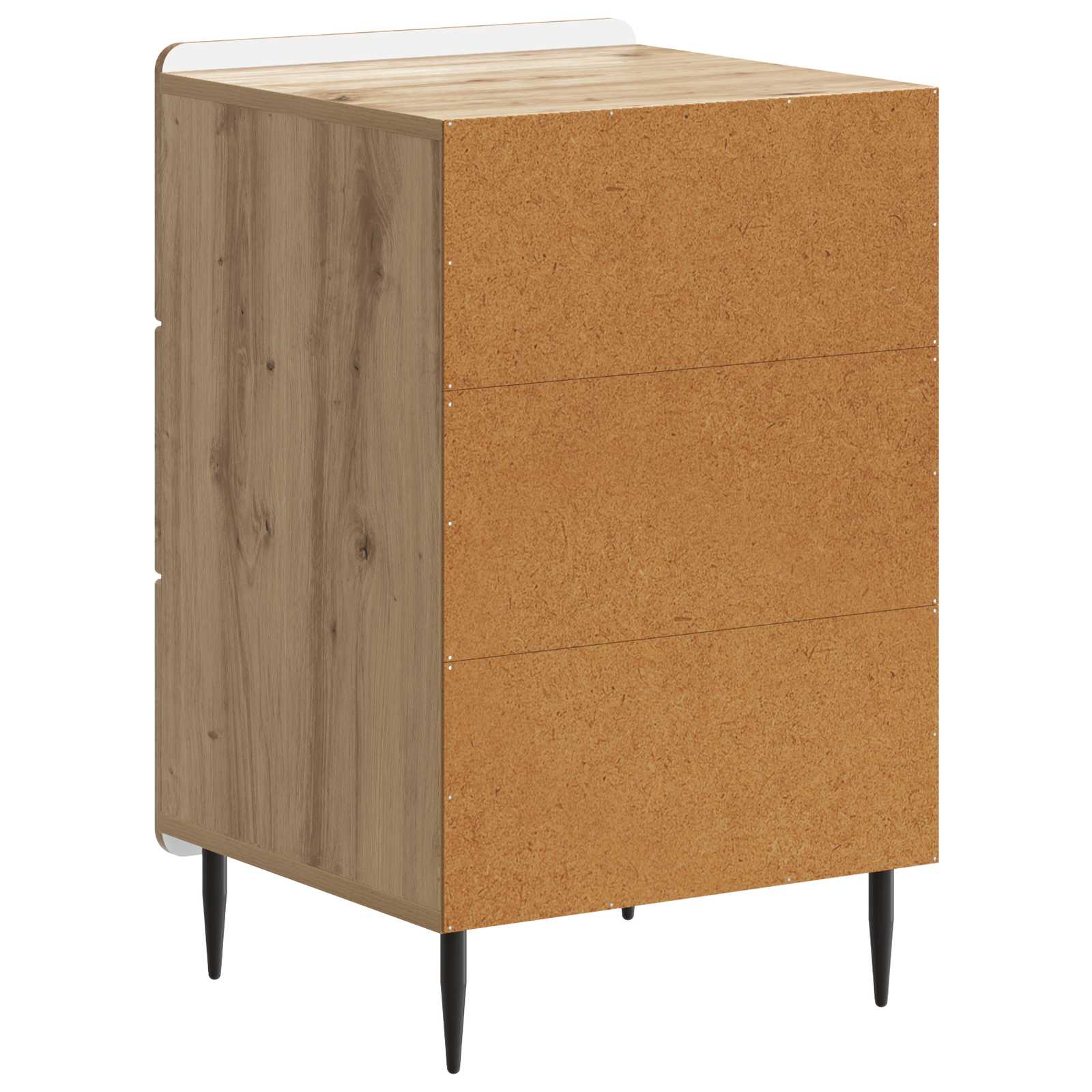 Nachtkastje Artisanaal eiken 43x 41 x 68 cm Bewerkt hout is nu te koop bij PeponiXL, paradijselijk wonen!