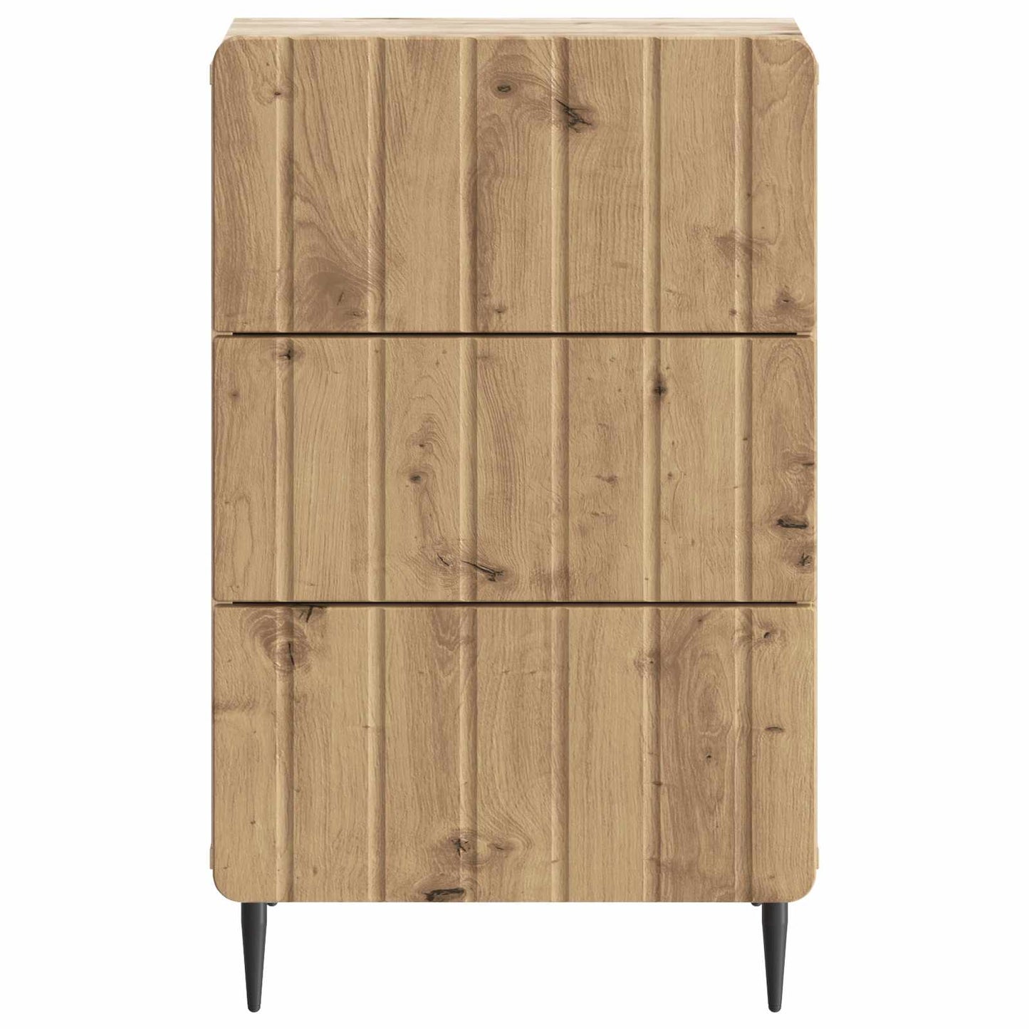 Nachtkastje Artisanaal eiken 43x 41 x 68 cm Bewerkt hout is nu te koop bij PeponiXL, paradijselijk wonen!
