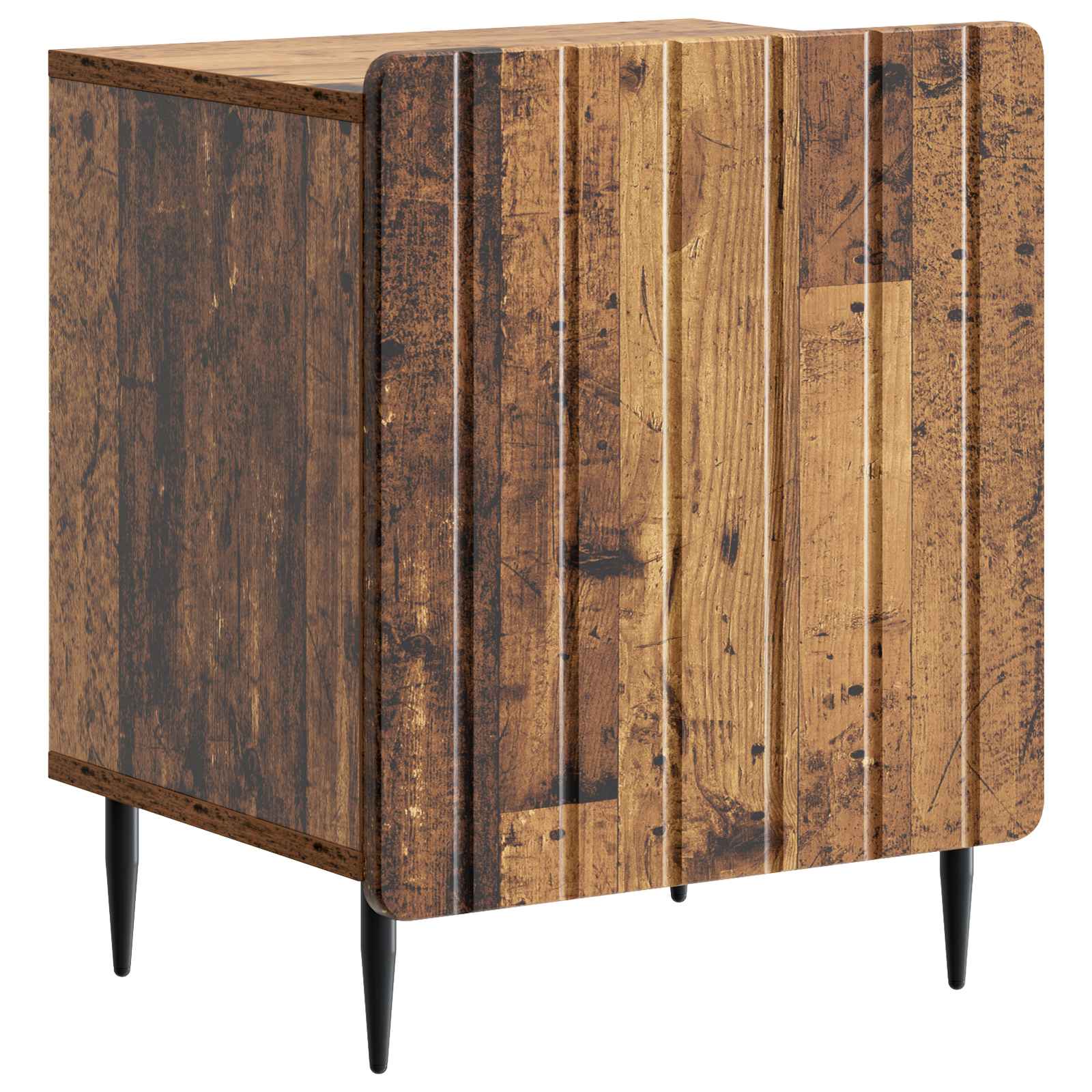 Nachtkastje Oud hout 43 x 34,5 x 52 cm Bewerkt hout is nu te koop bij PeponiXL, paradijselijk wonen!