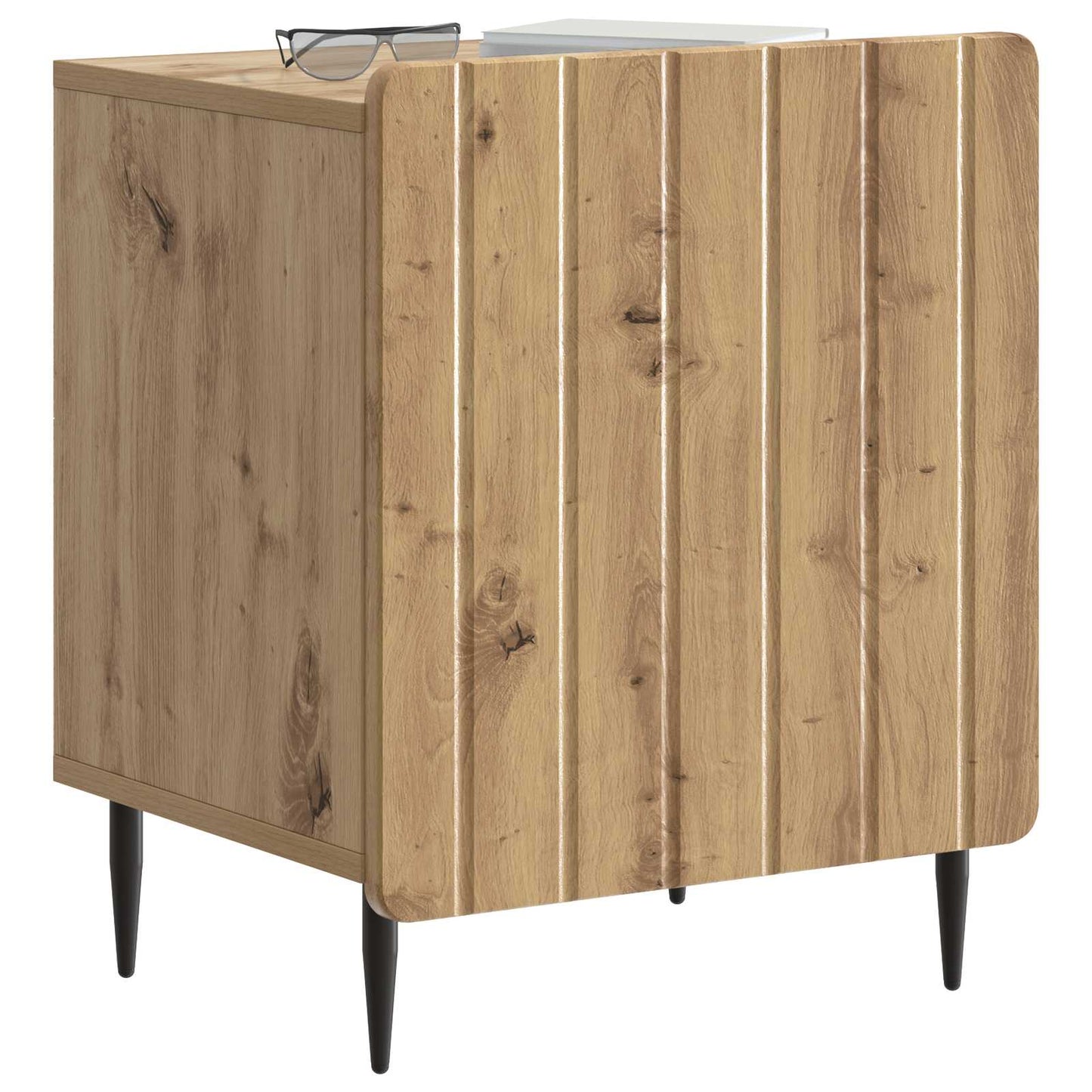 Nachtkastje 2 pcs Artisanaal eiken 43 x 34,5 x 52 cm is nu te koop bij PeponiXL, paradijselijk wonen!