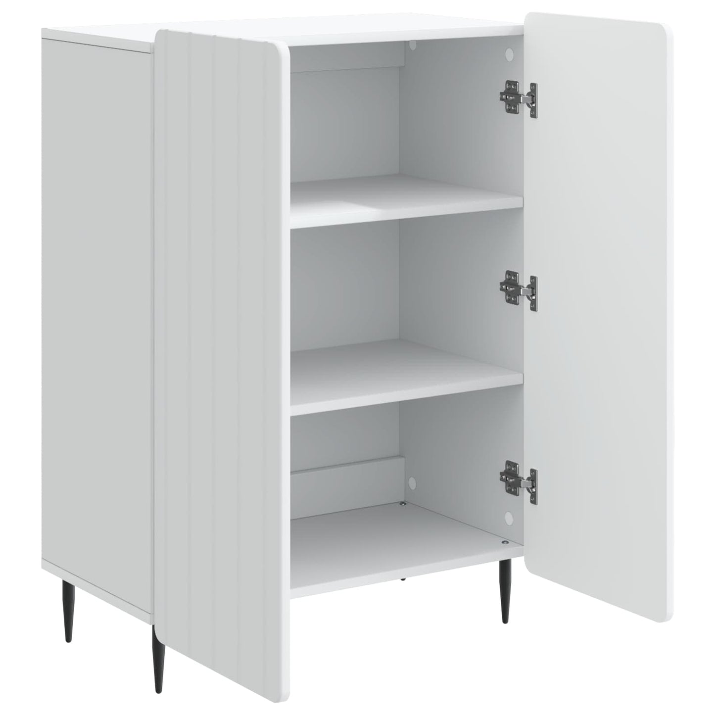 Dressoir Wit 66 x 34,5 x 92 cm Bewerkt hout is nu te koop bij PeponiXL, paradijselijk wonen!