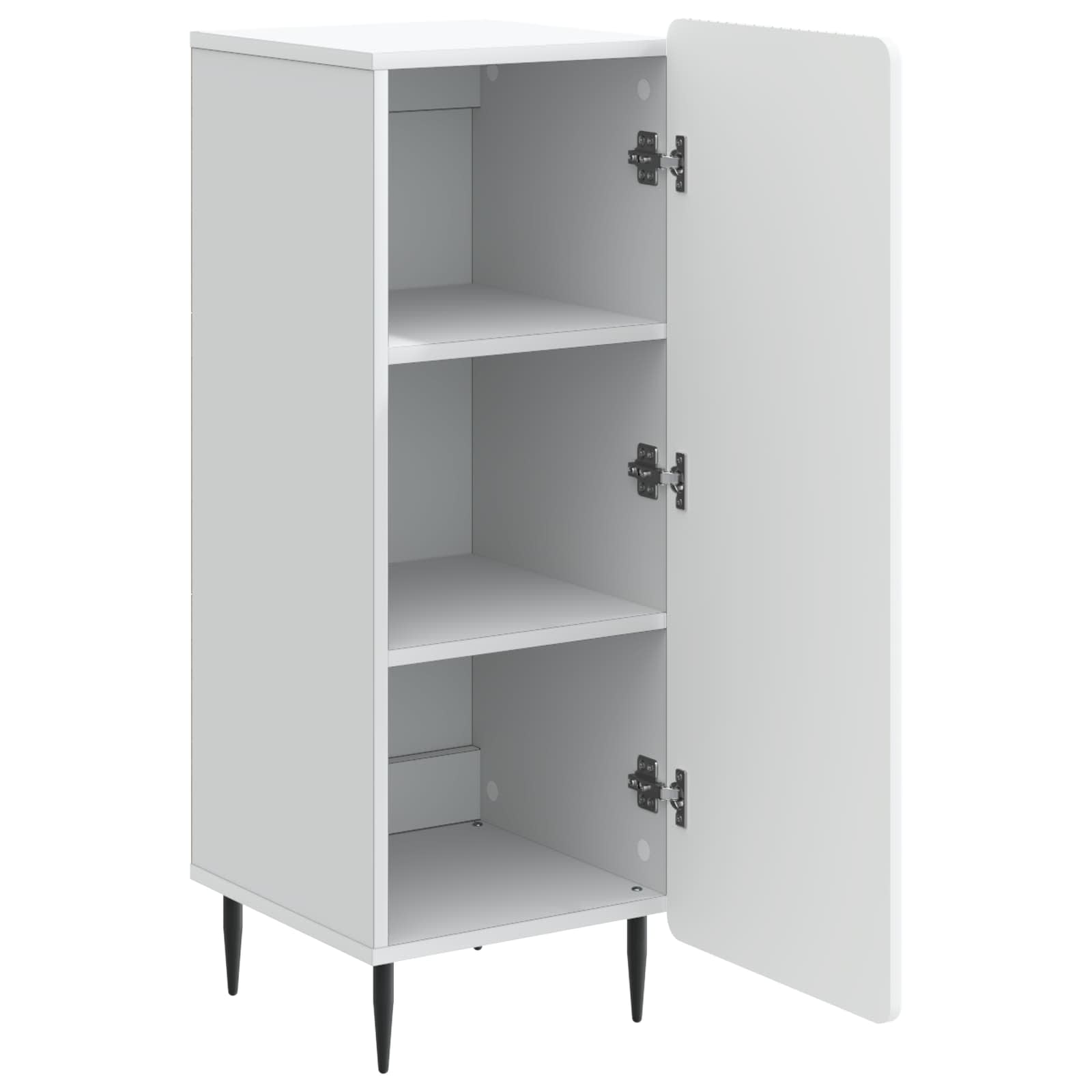 Dressoir Wit 34,5 x 33 x 92 cm Bewerkt hout is nu te koop bij PeponiXL, paradijselijk wonen!