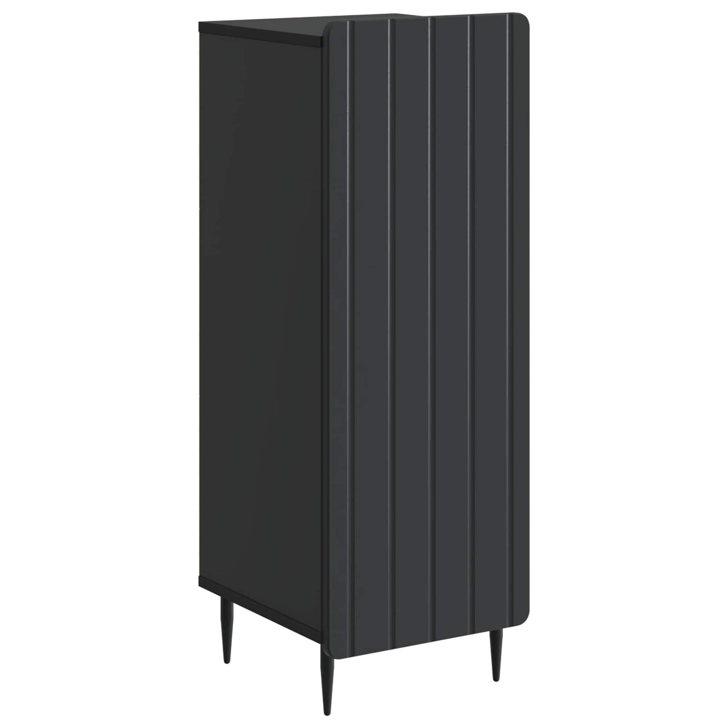 Dressoir Zwart 34,5 x 33 x 92 cm Bewerkt hout is nu te koop bij PeponiXL, paradijselijk wonen!