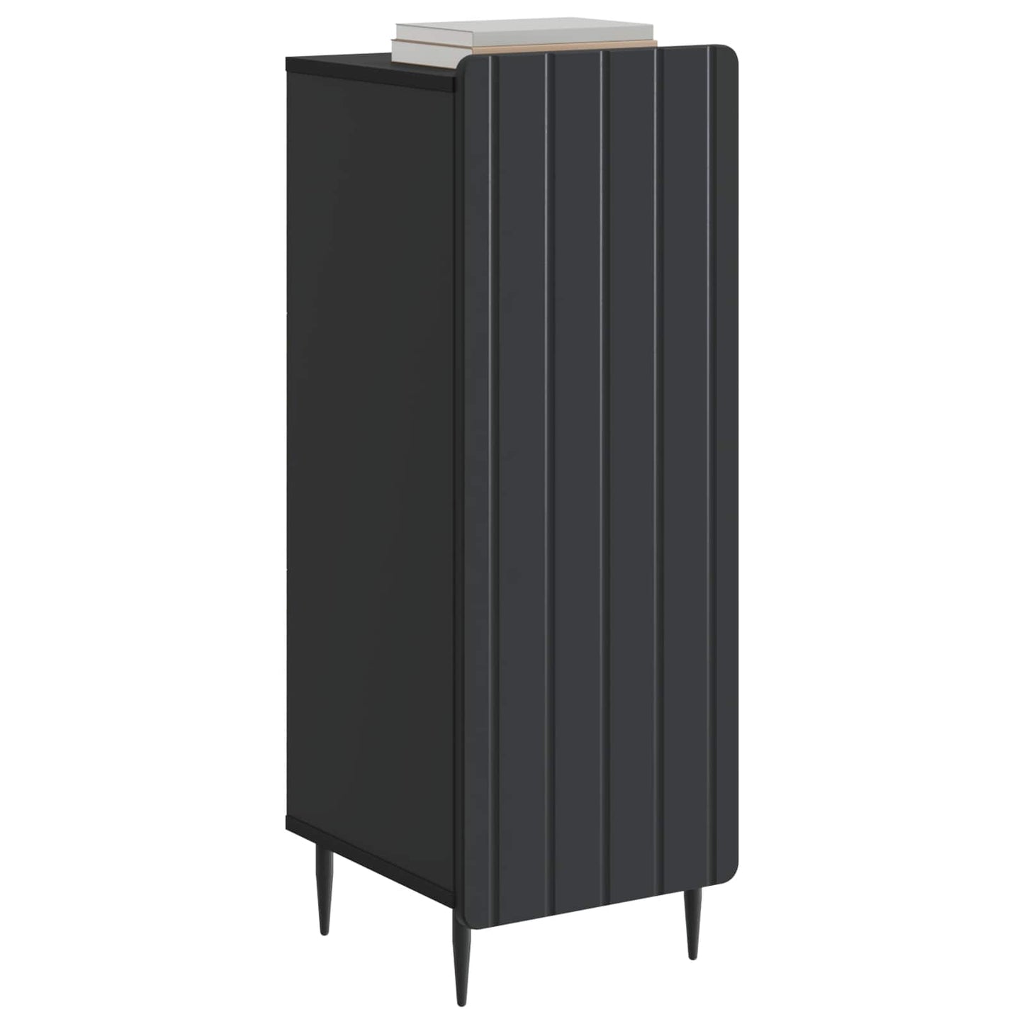 Dressoir Zwart 34,5 x 33 x 92 cm Bewerkt hout is nu te koop bij PeponiXL, paradijselijk wonen!