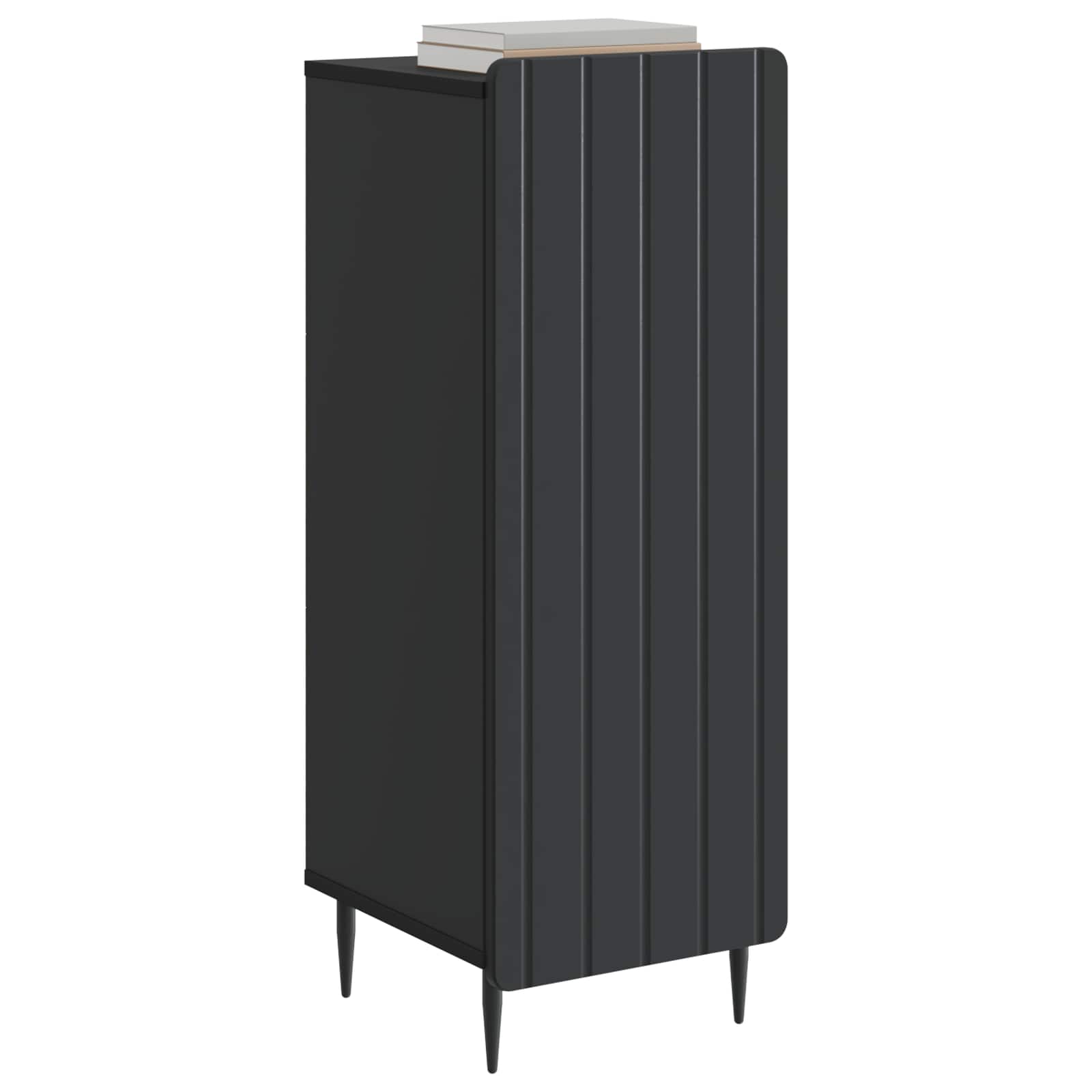 Dressoir Zwart 34,5 x 33 x 92 cm Bewerkt hout is nu te koop bij PeponiXL, paradijselijk wonen!