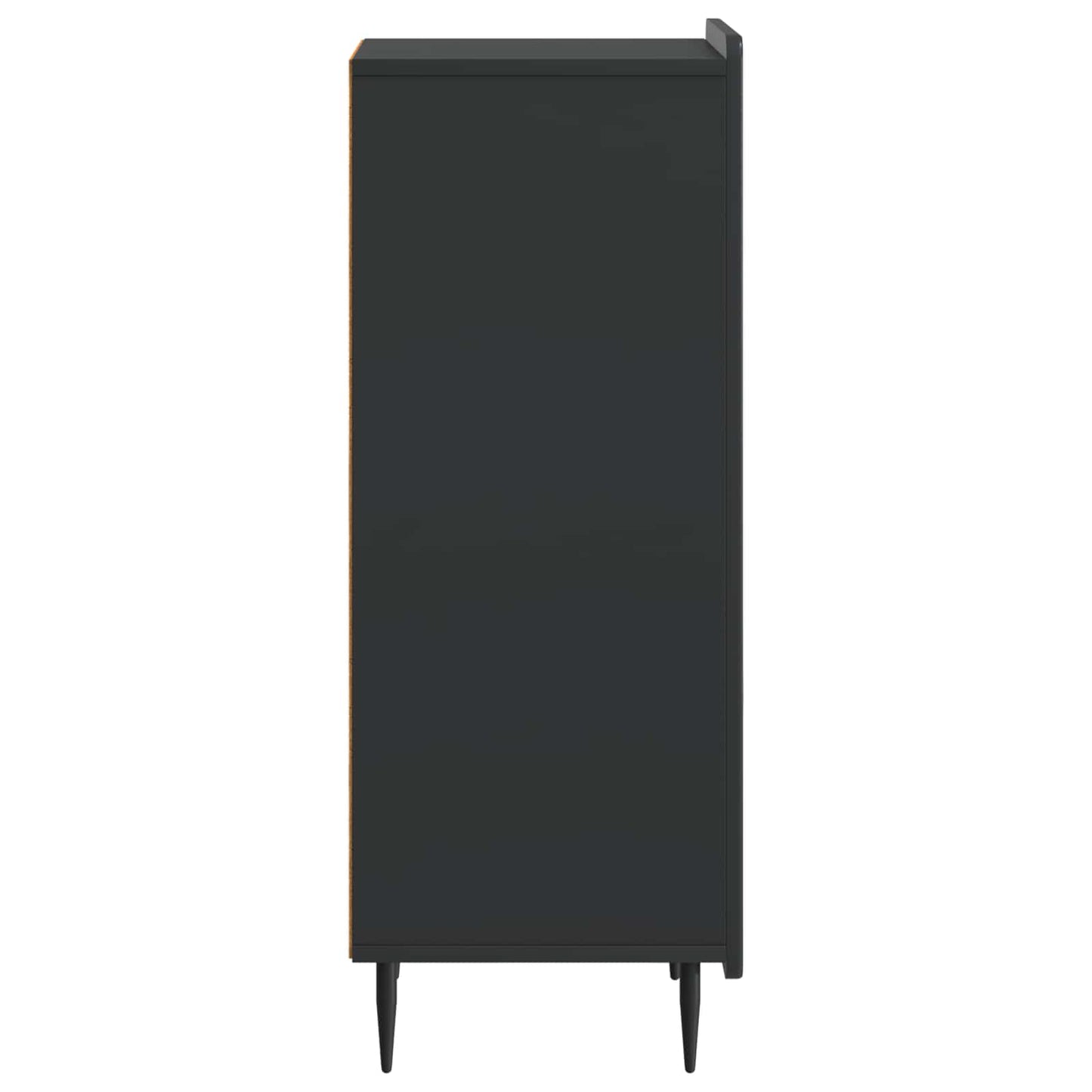 Dressoir Zwart 34,5 x 33 x 92 cm Bewerkt hout is nu te koop bij PeponiXL, paradijselijk wonen!