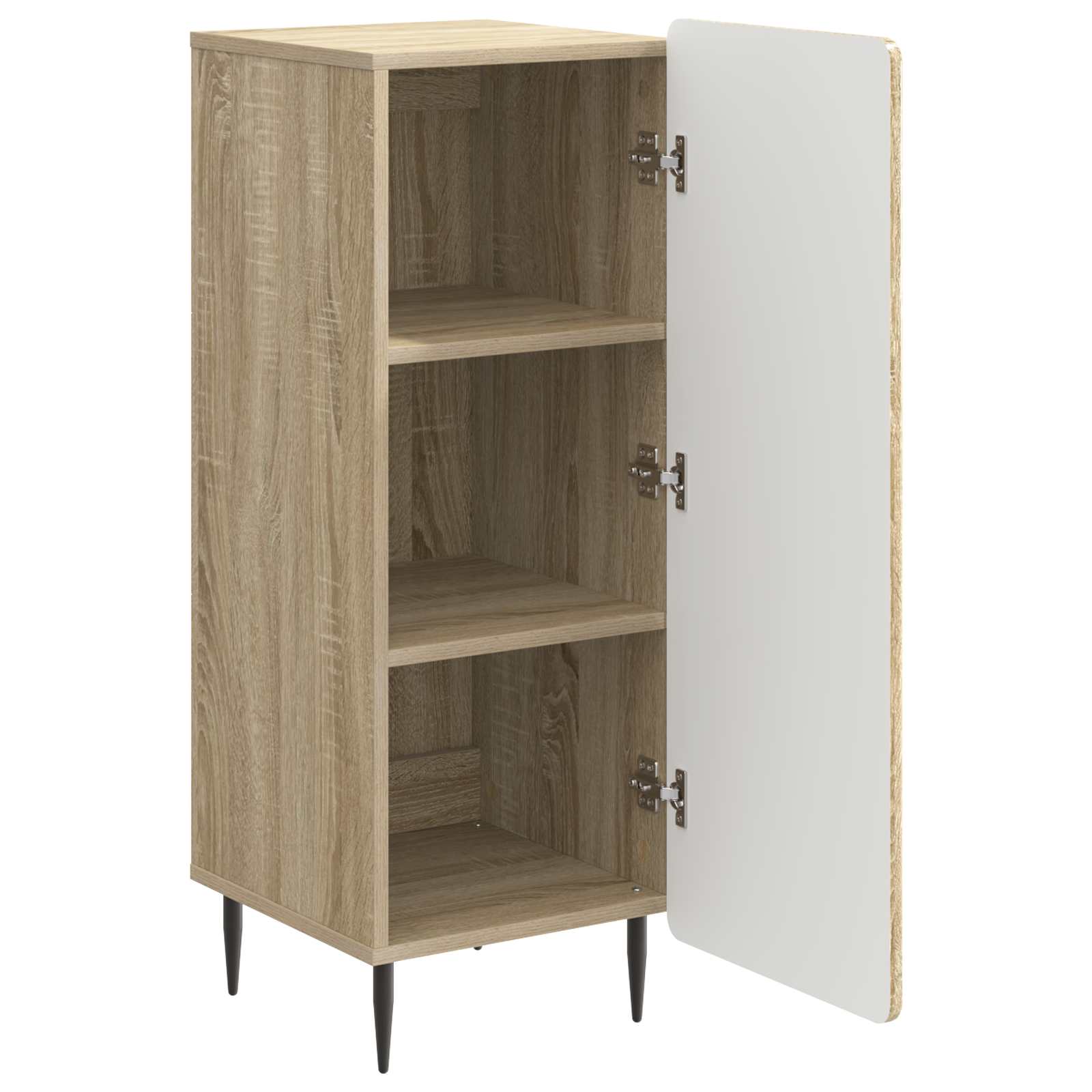 Dressoir Sonoma Eiken 34,5 x 33 x 92 cm Bewerkt hout is nu te koop bij PeponiXL, paradijselijk wonen!