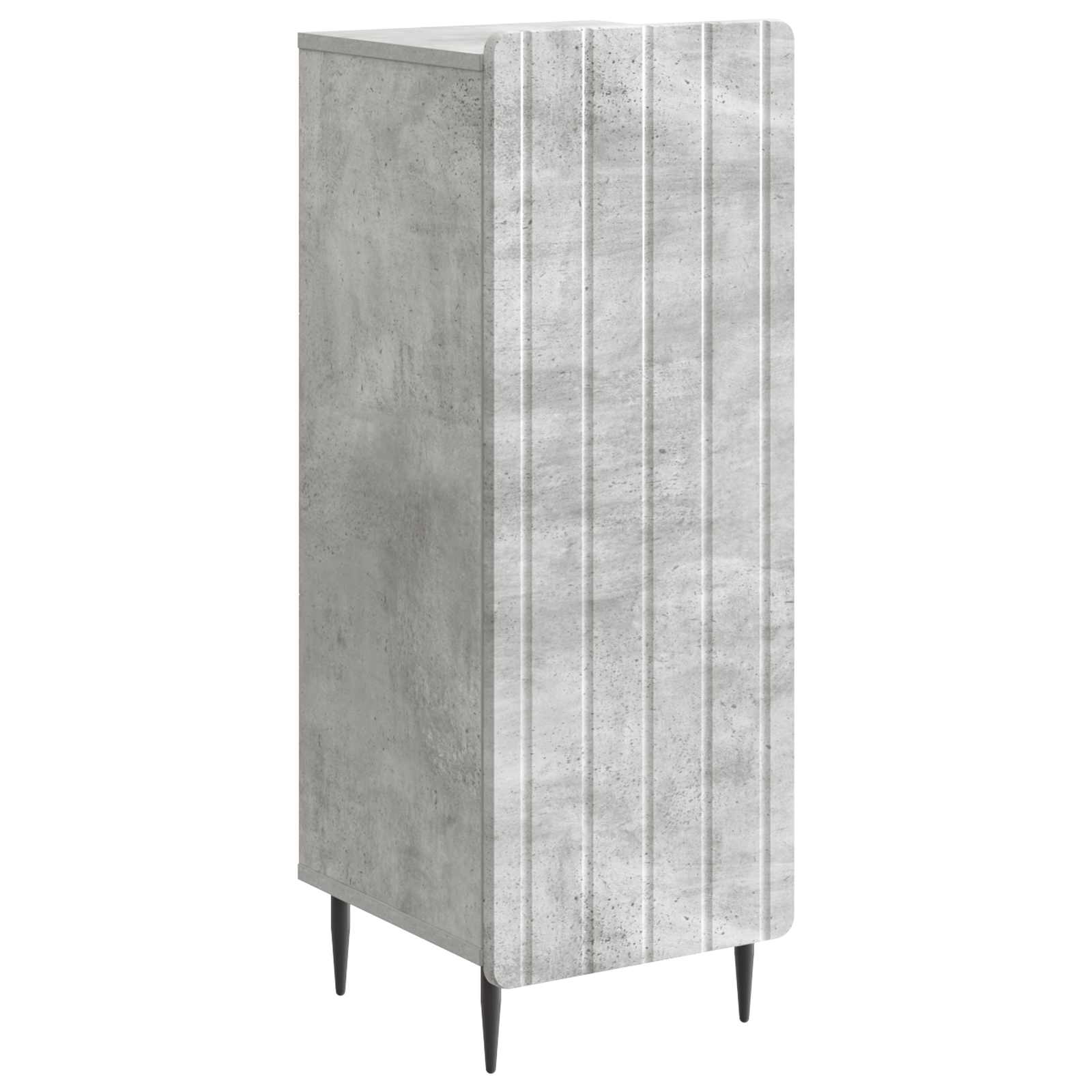 Dressoir Betongrijs 34,5 x 33 x 92 cm Bewerkt hout is nu te koop bij PeponiXL, paradijselijk wonen!