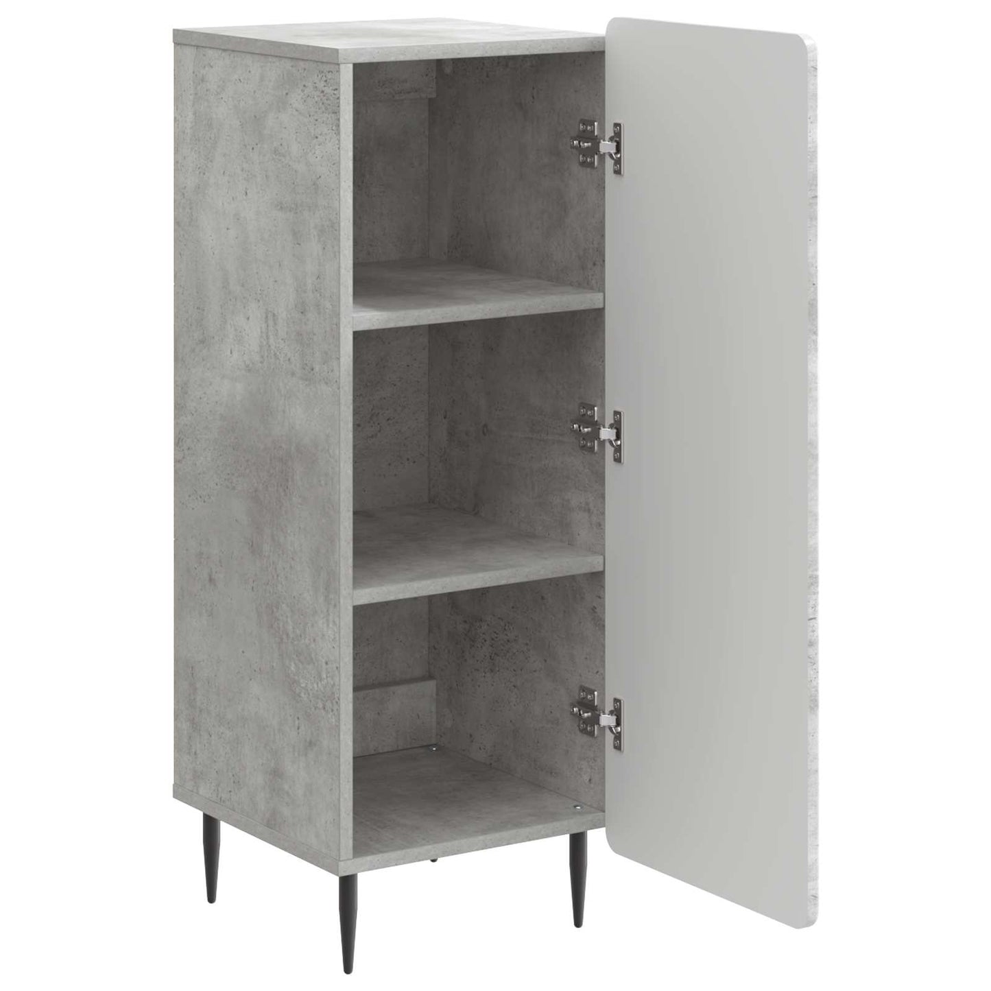 Dressoir Betongrijs 34,5 x 33 x 92 cm Bewerkt hout is nu te koop bij PeponiXL, paradijselijk wonen!
