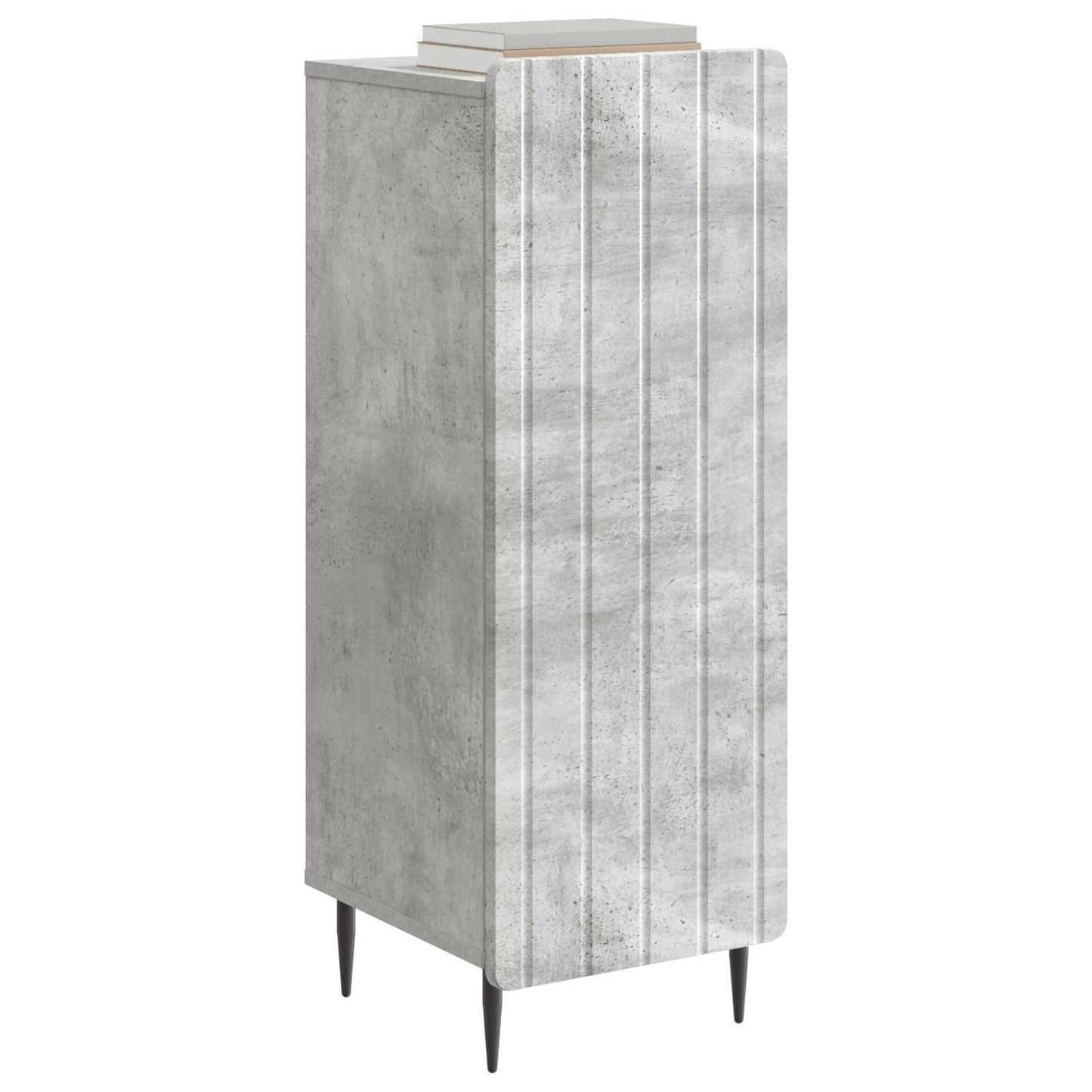 Dressoir Betongrijs 34,5 x 33 x 92 cm Bewerkt hout is nu te koop bij PeponiXL, paradijselijk wonen!