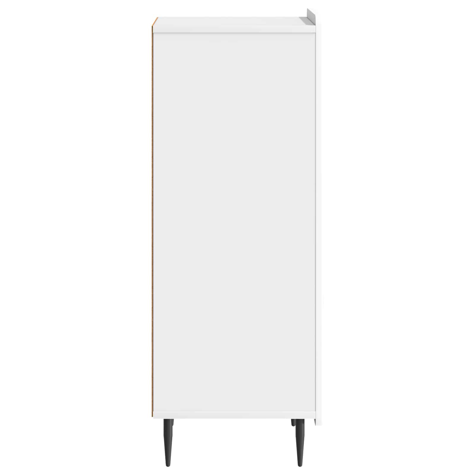 Dressoir Hoogglans Wit 34,5 x 33 x 92 cm Bewerkt hout is nu te koop bij PeponiXL, paradijselijk wonen!