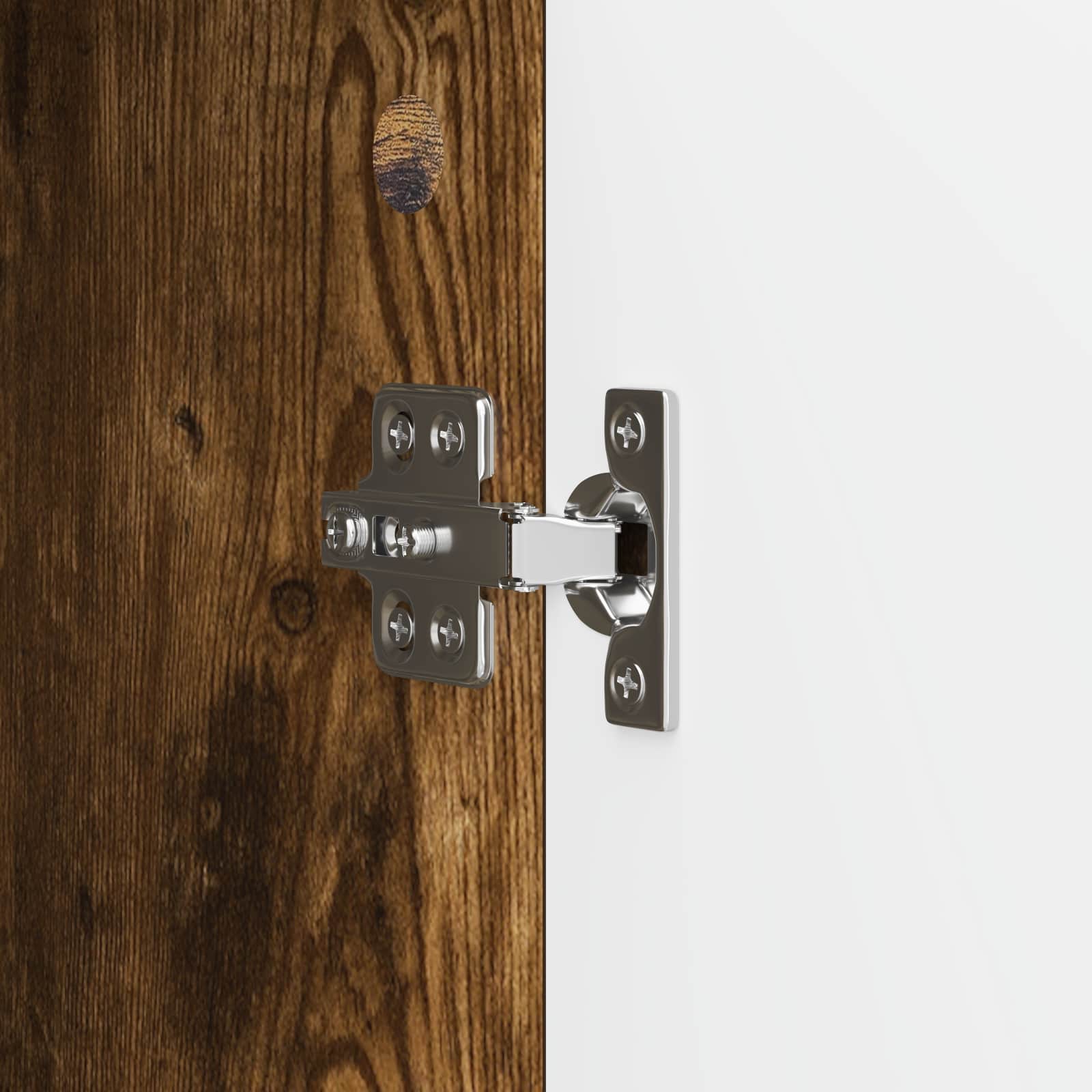 Dressoir Gerookt eiken 34,5 x 33 x 92 cm Bewerkt hout is nu te koop bij PeponiXL, paradijselijk wonen!
