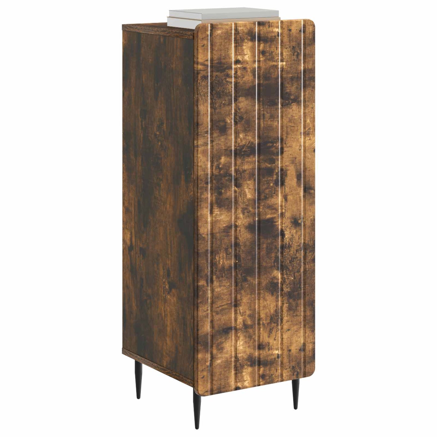 Dressoir Gerookt eiken 34,5 x 33 x 92 cm Bewerkt hout is nu te koop bij PeponiXL, paradijselijk wonen!