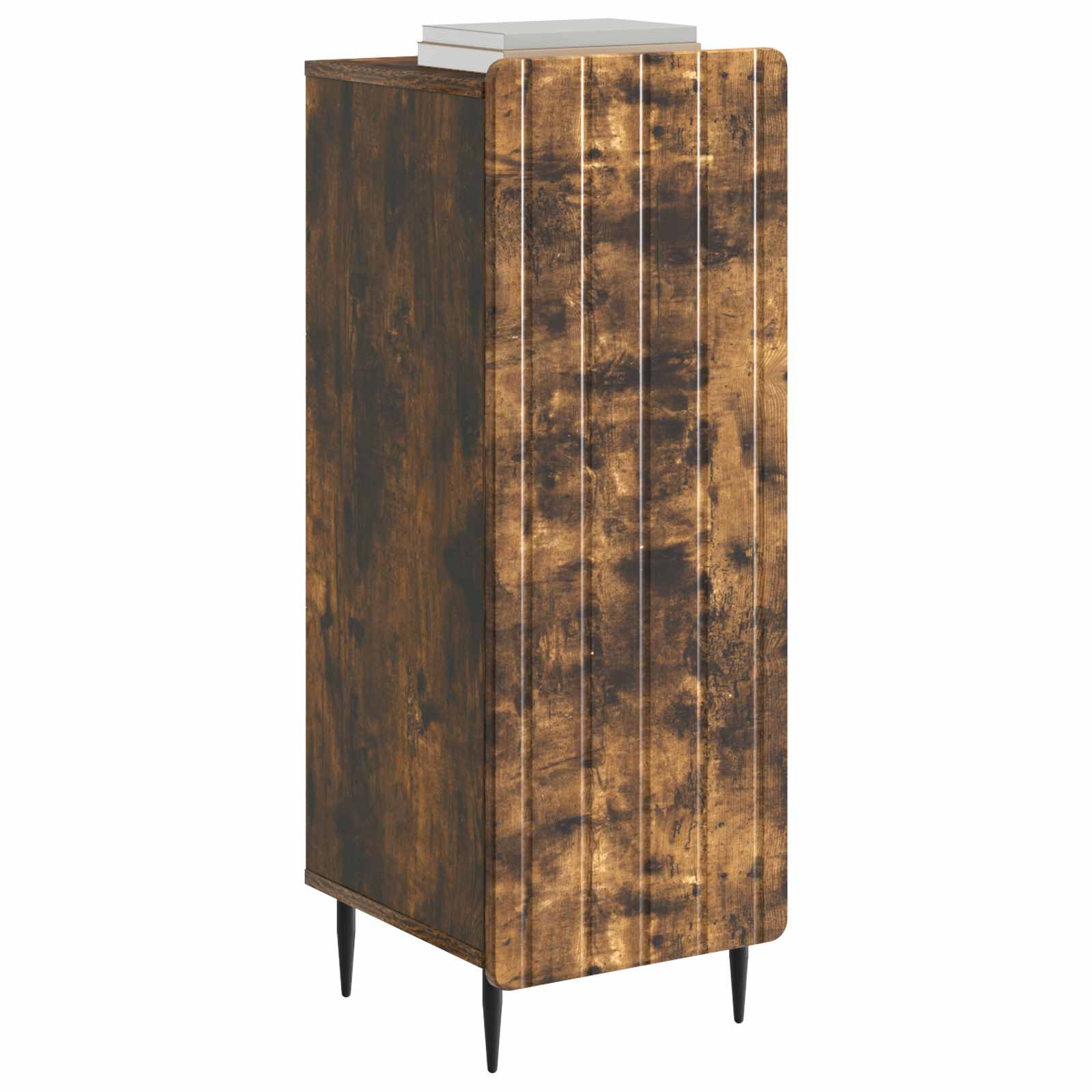 Dressoir Gerookt eiken 34,5 x 33 x 92 cm Bewerkt hout is nu te koop bij PeponiXL, paradijselijk wonen!