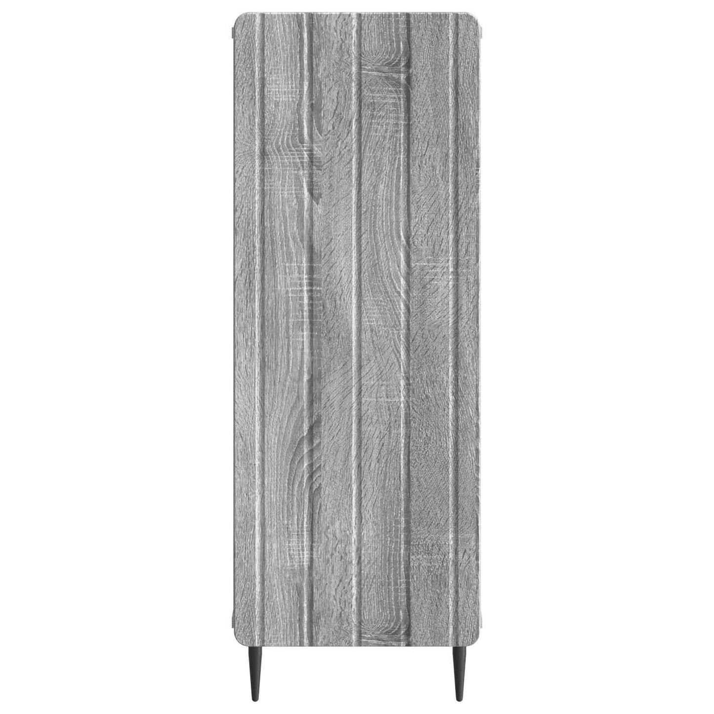 Dressoir Grijs sonoma 34,5 x 33 x 92 cm Bewerkt hout is nu te koop bij PeponiXL, paradijselijk wonen!