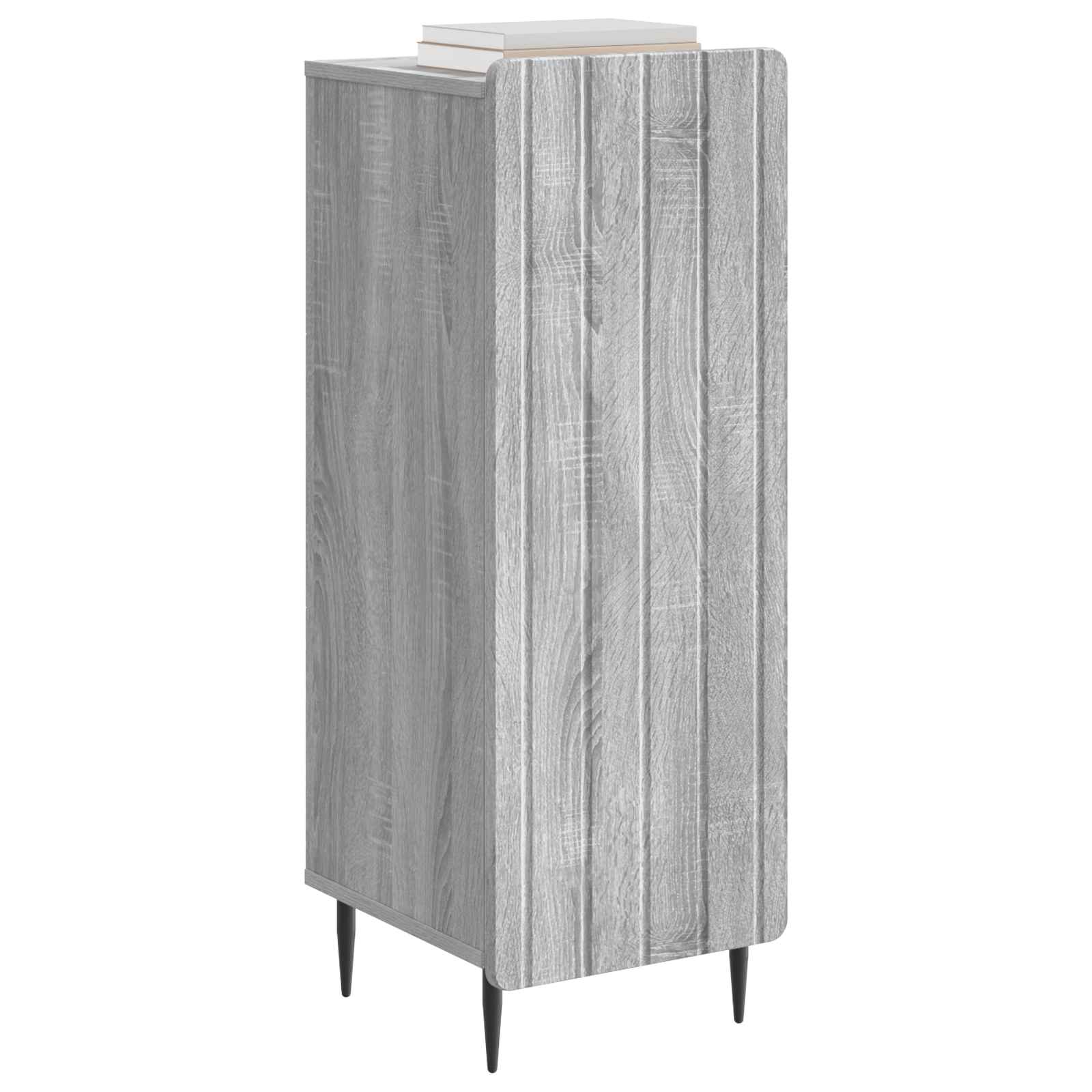 Dressoir Grijs sonoma 34,5 x 33 x 92 cm Bewerkt hout is nu te koop bij PeponiXL, paradijselijk wonen!