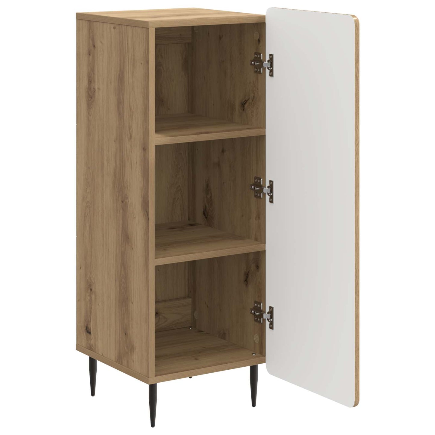 Dressoir Artisanaal eiken 34,5 x 33 x 92 cm Bewerkt hout is nu te koop bij PeponiXL, paradijselijk wonen!