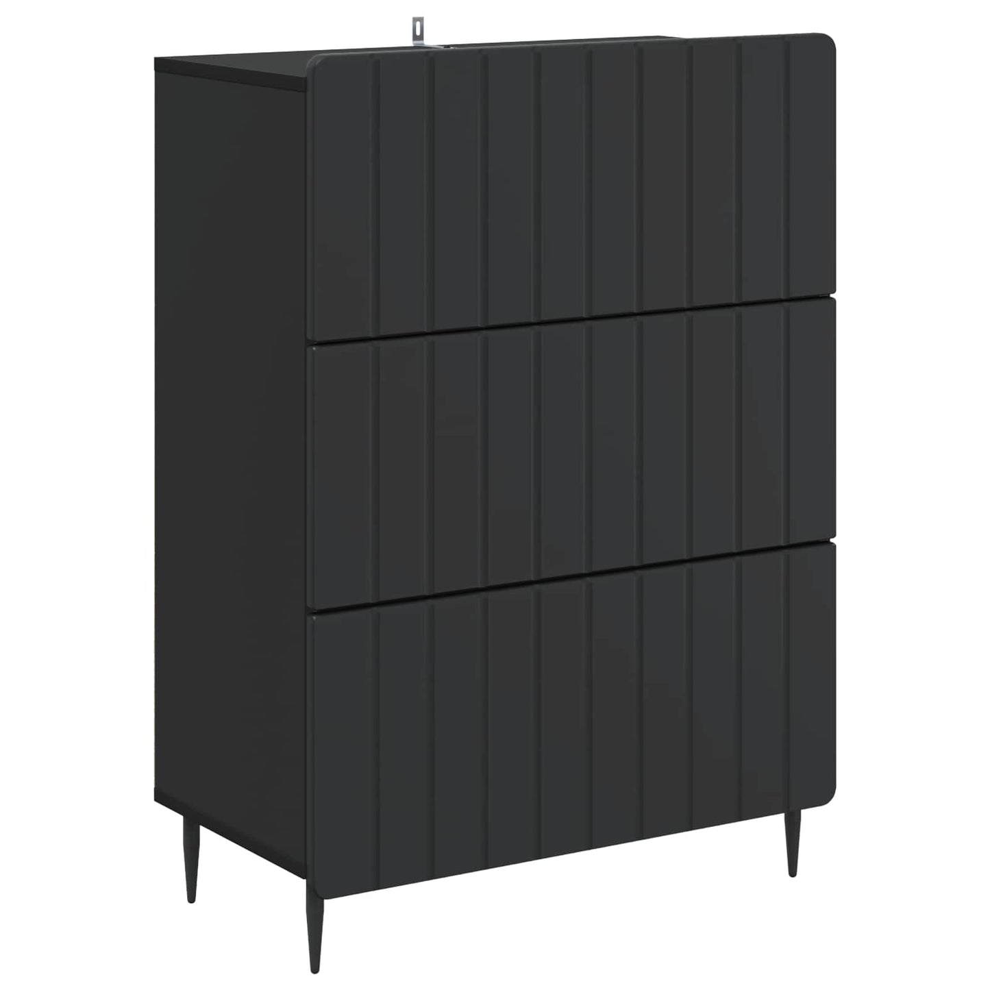 Ladenkast Zwart 66 x 34,5 x 92 cm Bewerkt hout is nu te koop bij PeponiXL, paradijselijk wonen!